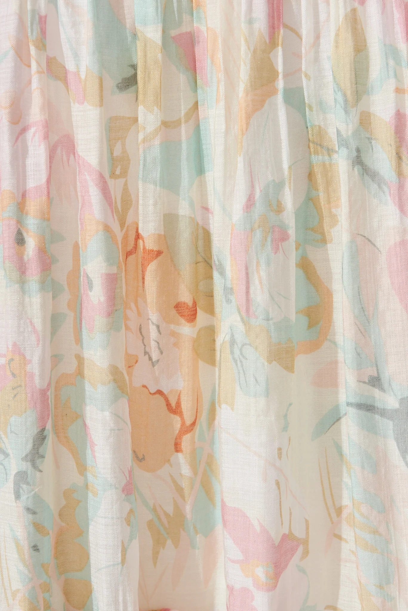 Franc Midi Dress in White with Pastel Multi Floral - Image 9
