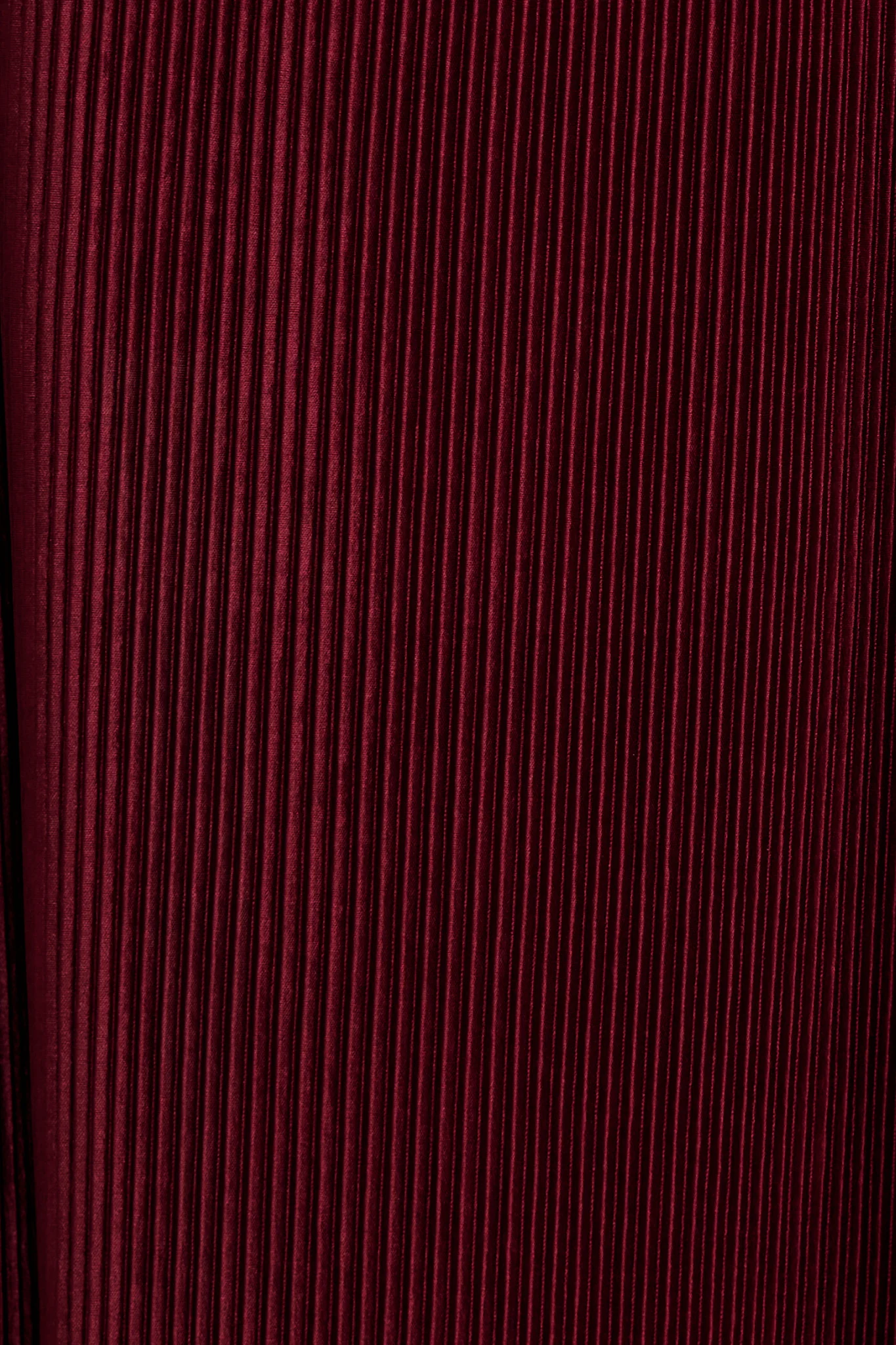Gena Off Shoulder Maxi Dress in Wine Plisse - Image 9
