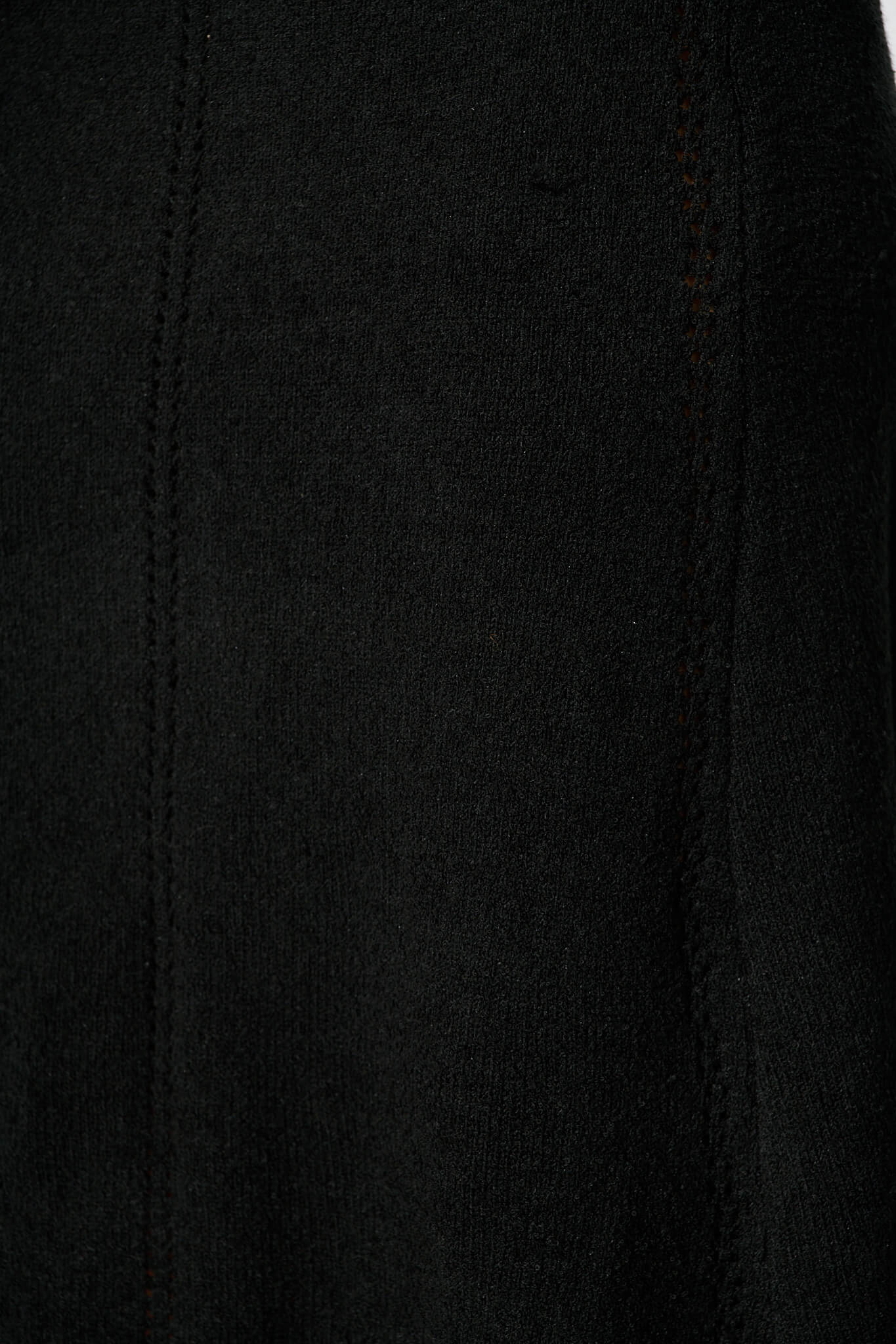Gertie Midi Knit Dress In Black - Image 6