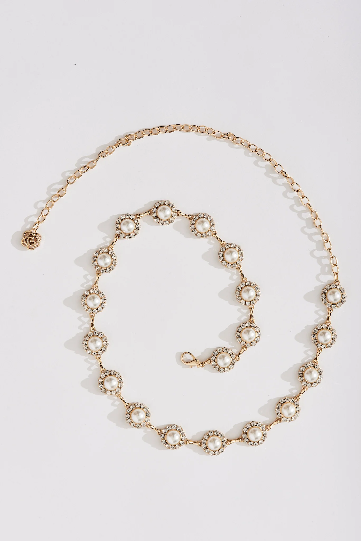 Gilda Pearl And Chain Belt In Gold - Image 3
