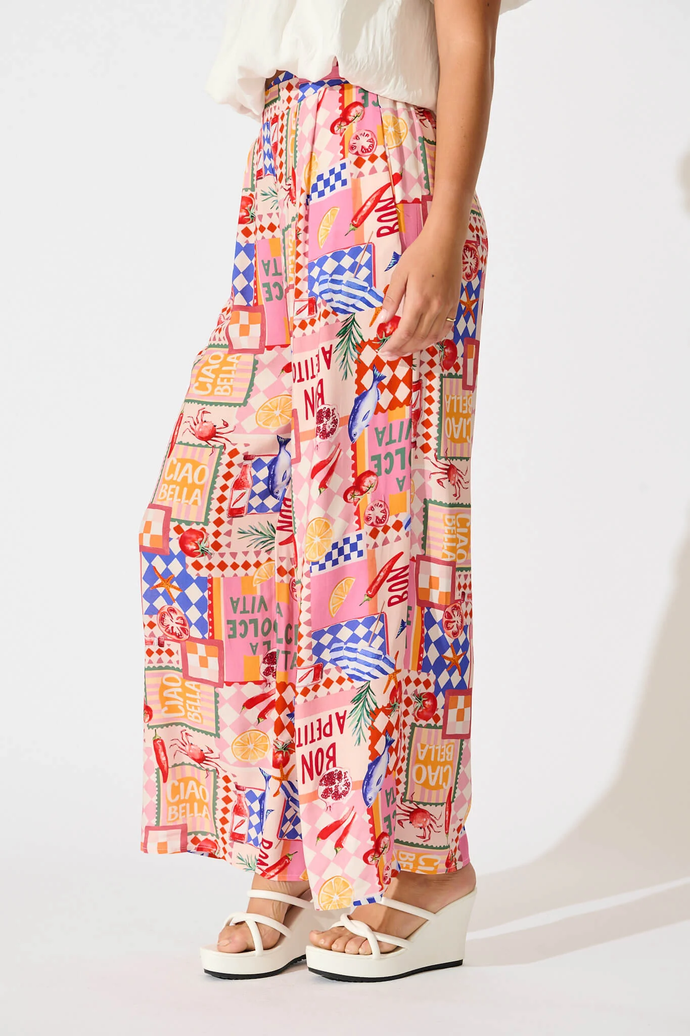 Gilligan Pant In Multi Conversational Print - Image 2