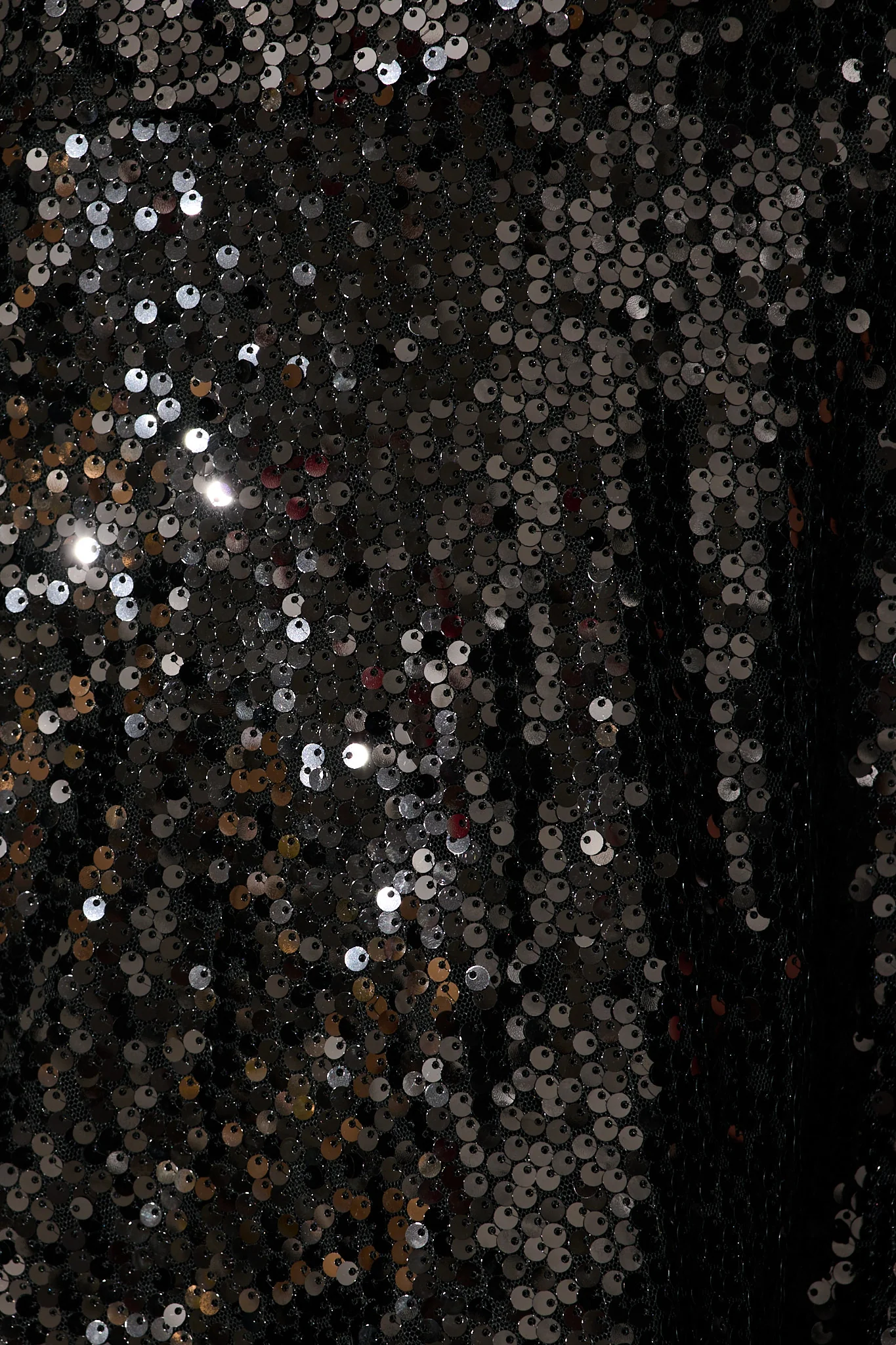 Glamour Wrap Dress in Black Sequin - Image 13