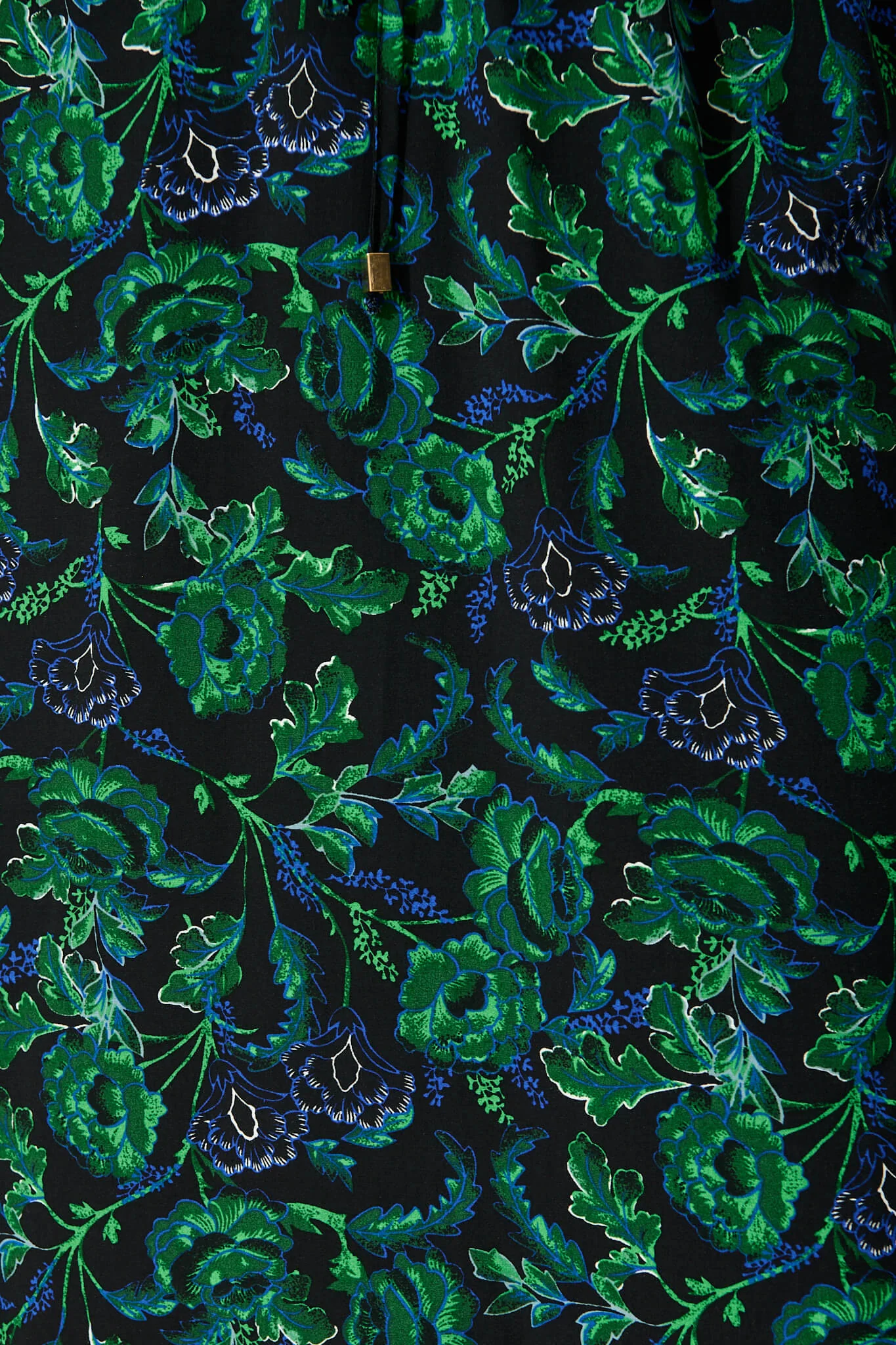 Go Getter Zip Dress in Emerald with Green and Blue Floral - Image 6