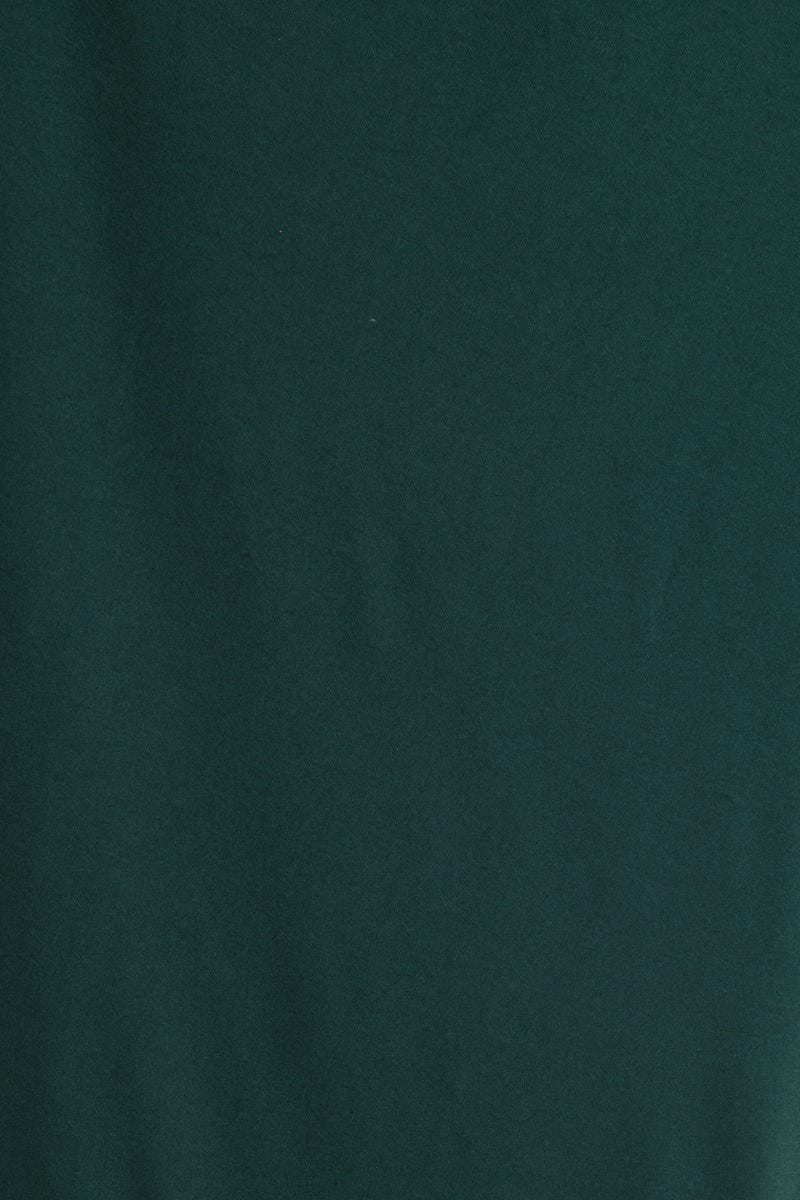 Goddess One Shoulder Maxi Dress in Emerald Green - Image 6