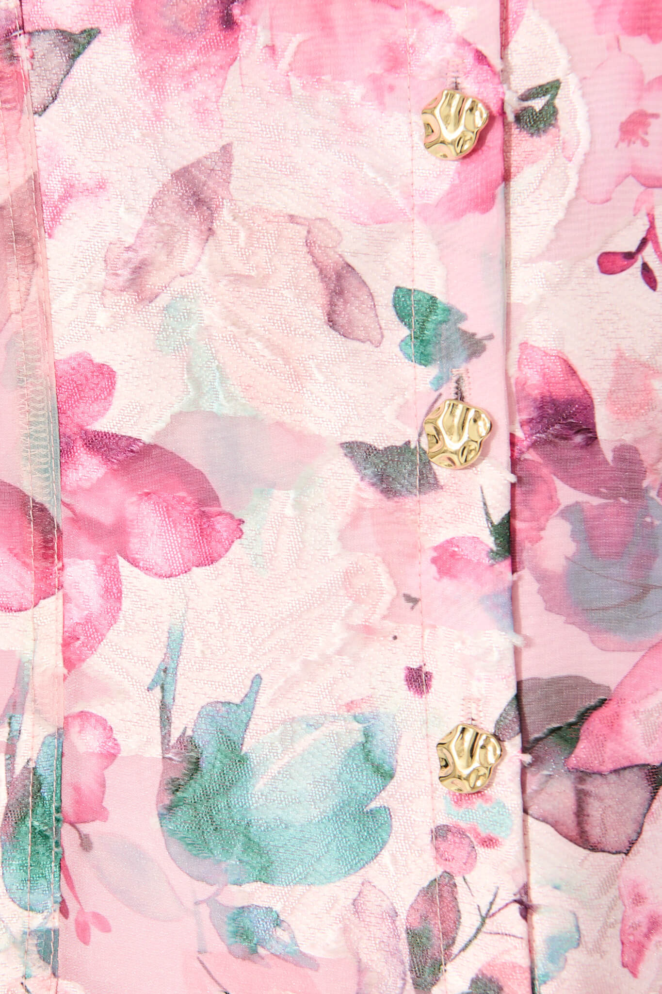 Good love Shirt in Multi Pink Floral Organza - Image 10
