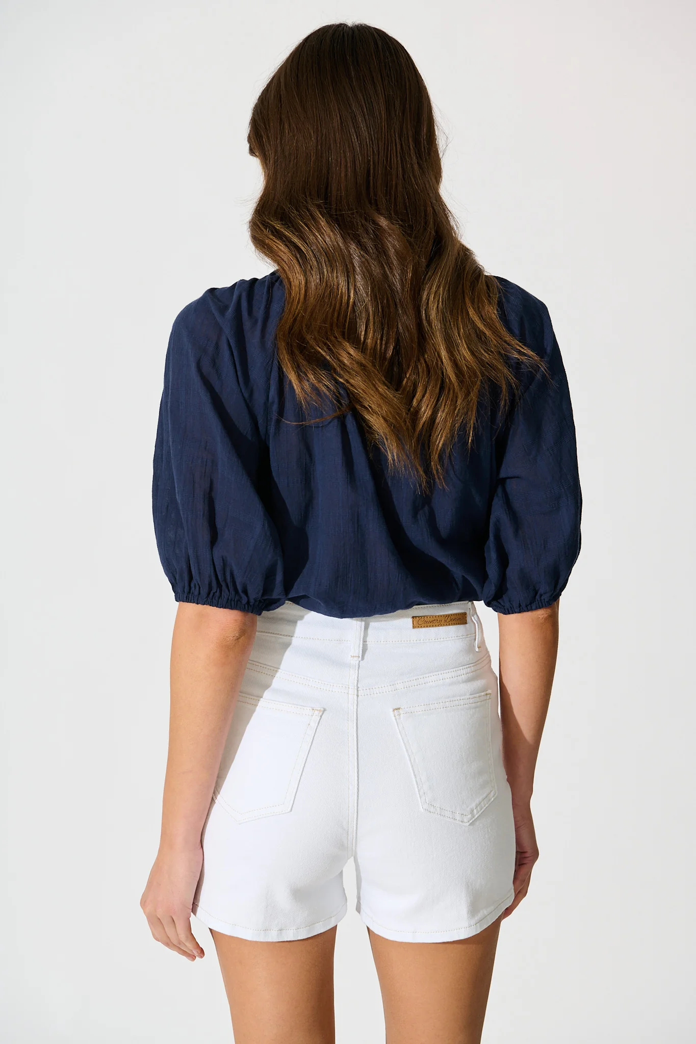 Hadleigh Short in White Denim - Image 5
