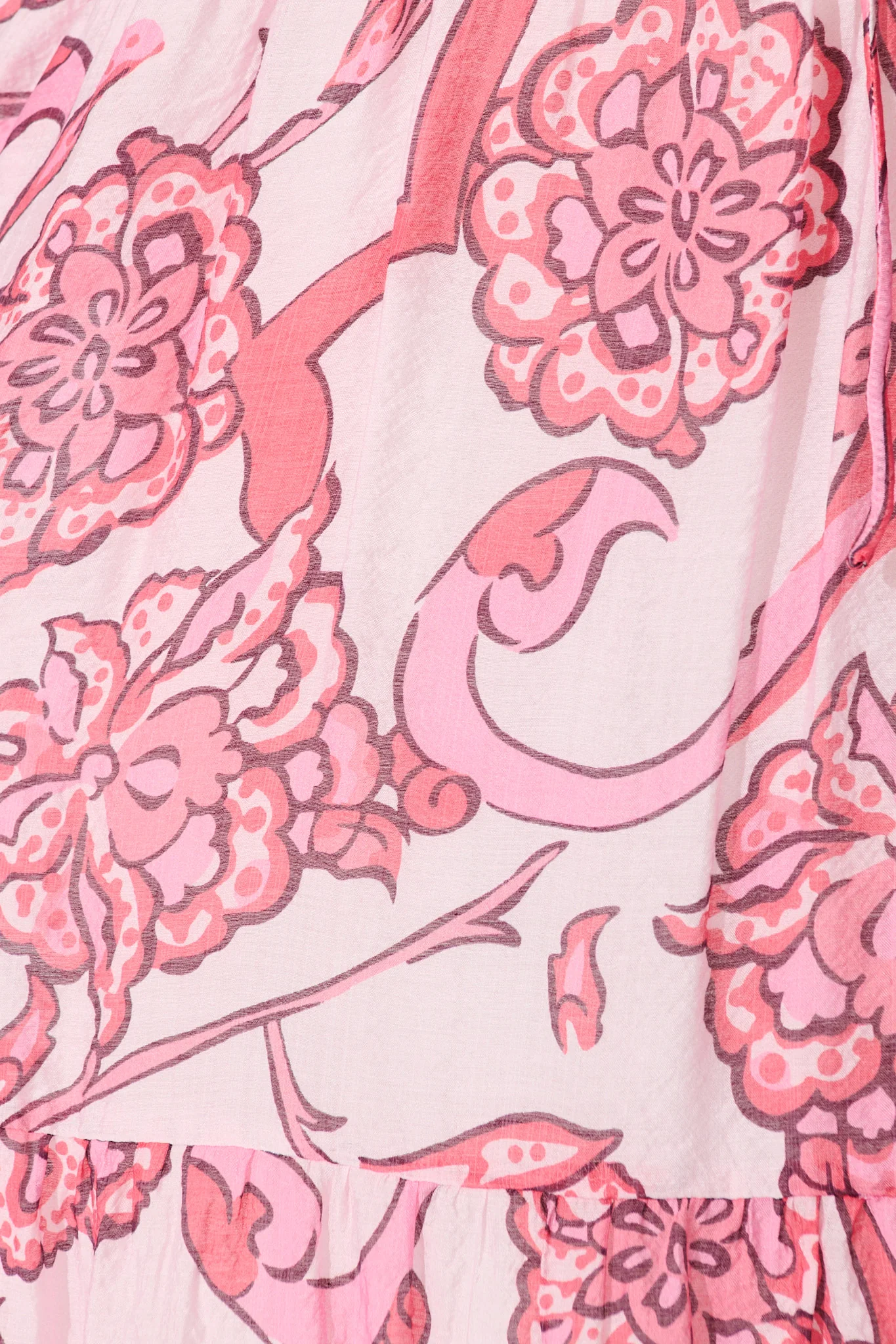 Halona Midi Dress in Pink with Paisley Print - Image 6
