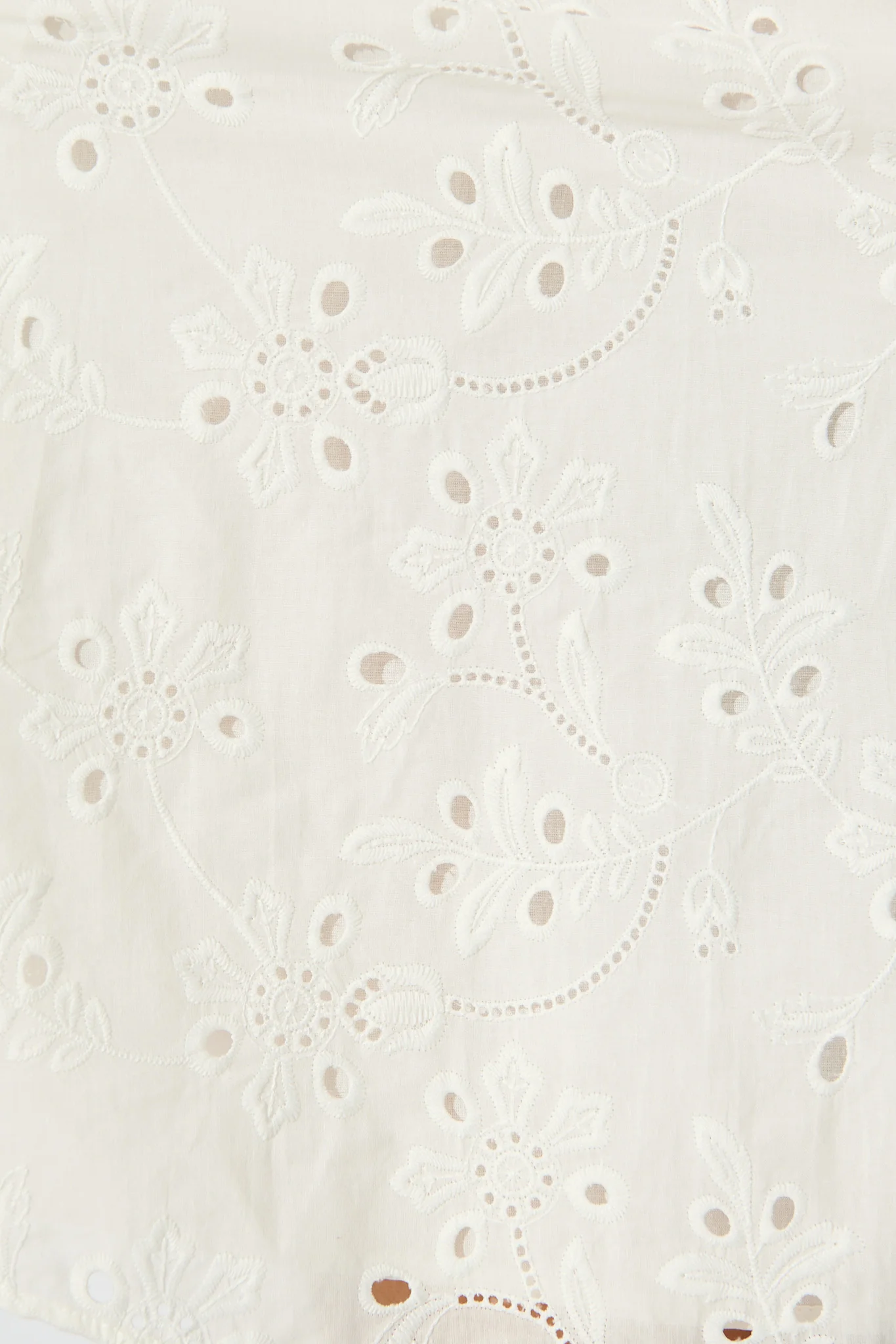 Harlie Shirt Dress in White Broderie Cotton - Image 6