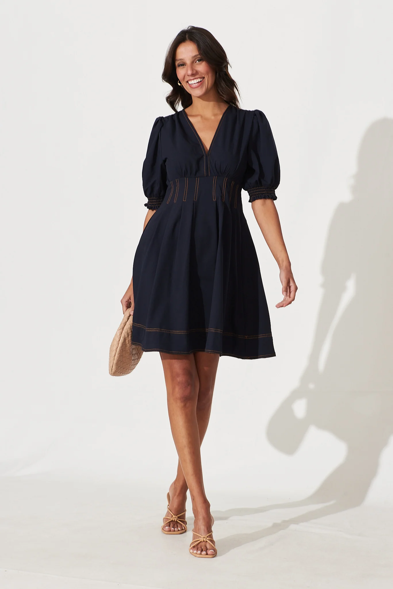 Hazel Dress In Navy - Image 4