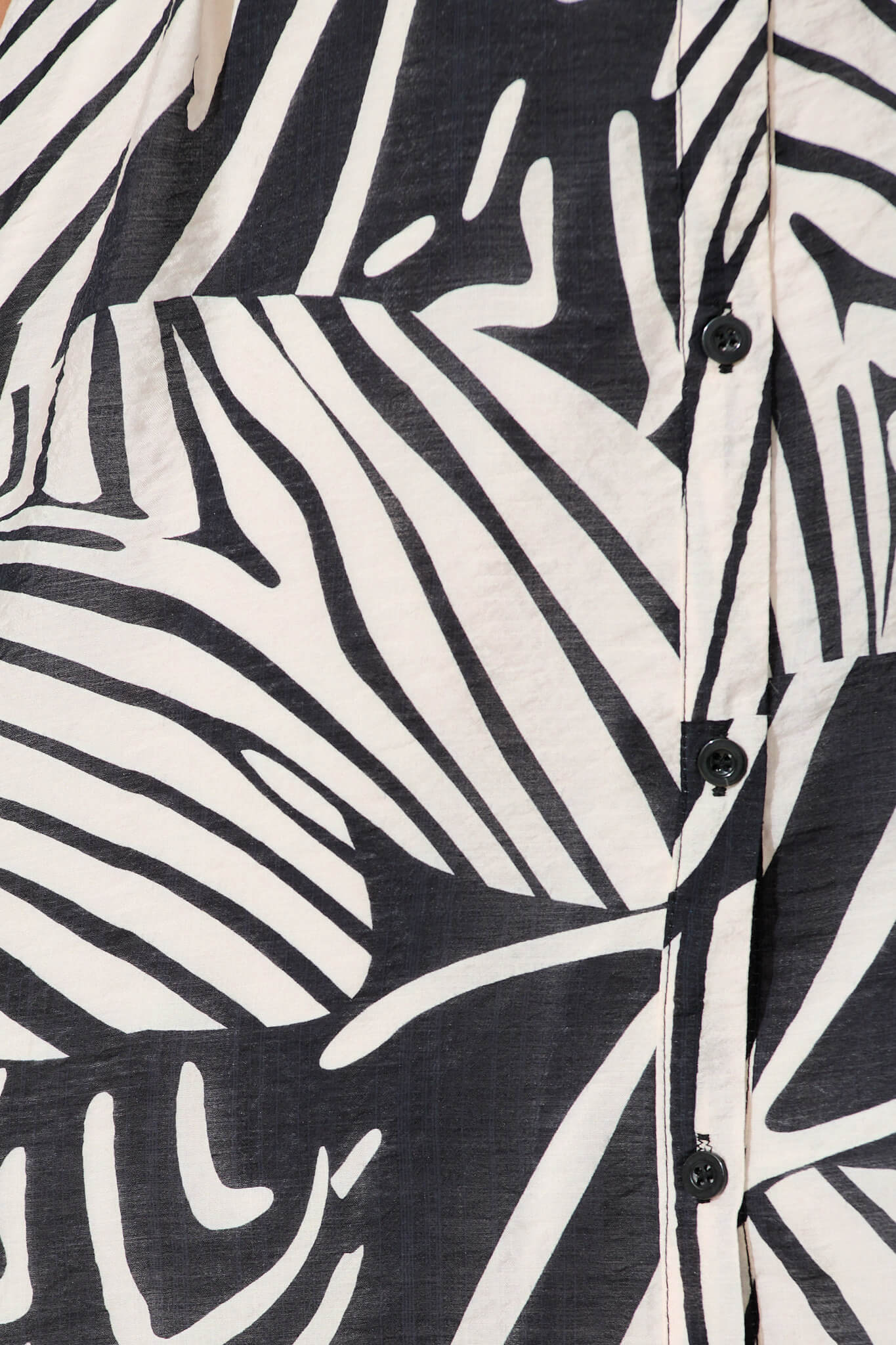 Holly Shirt Dress in Black with White Print - Image 6