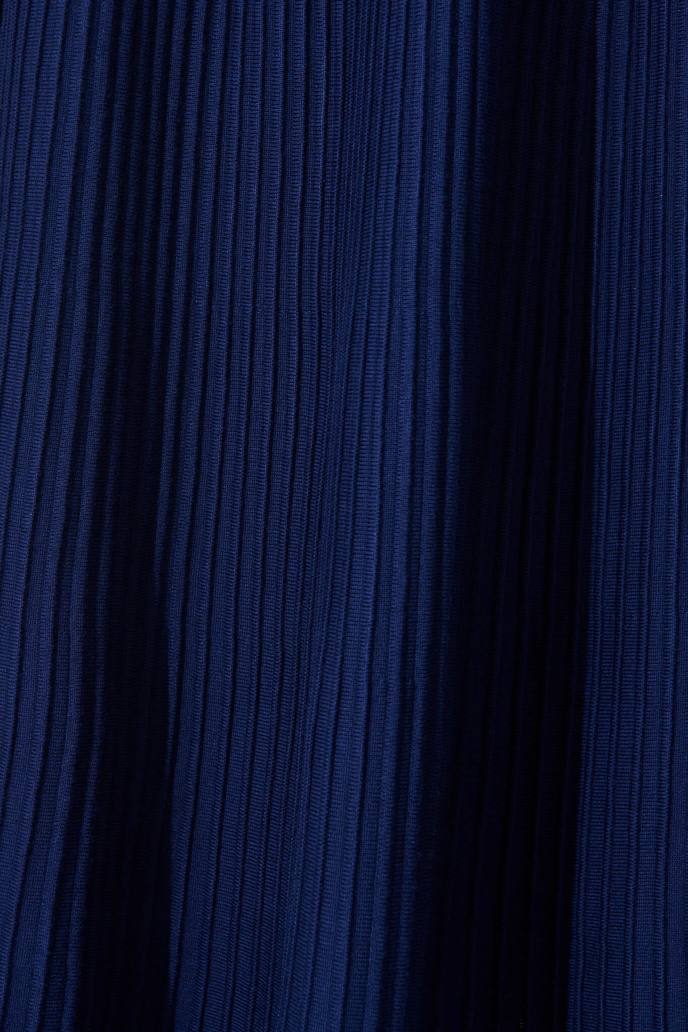 Honeycup Knit Skirt In Navy Cotton Blend - Image 6