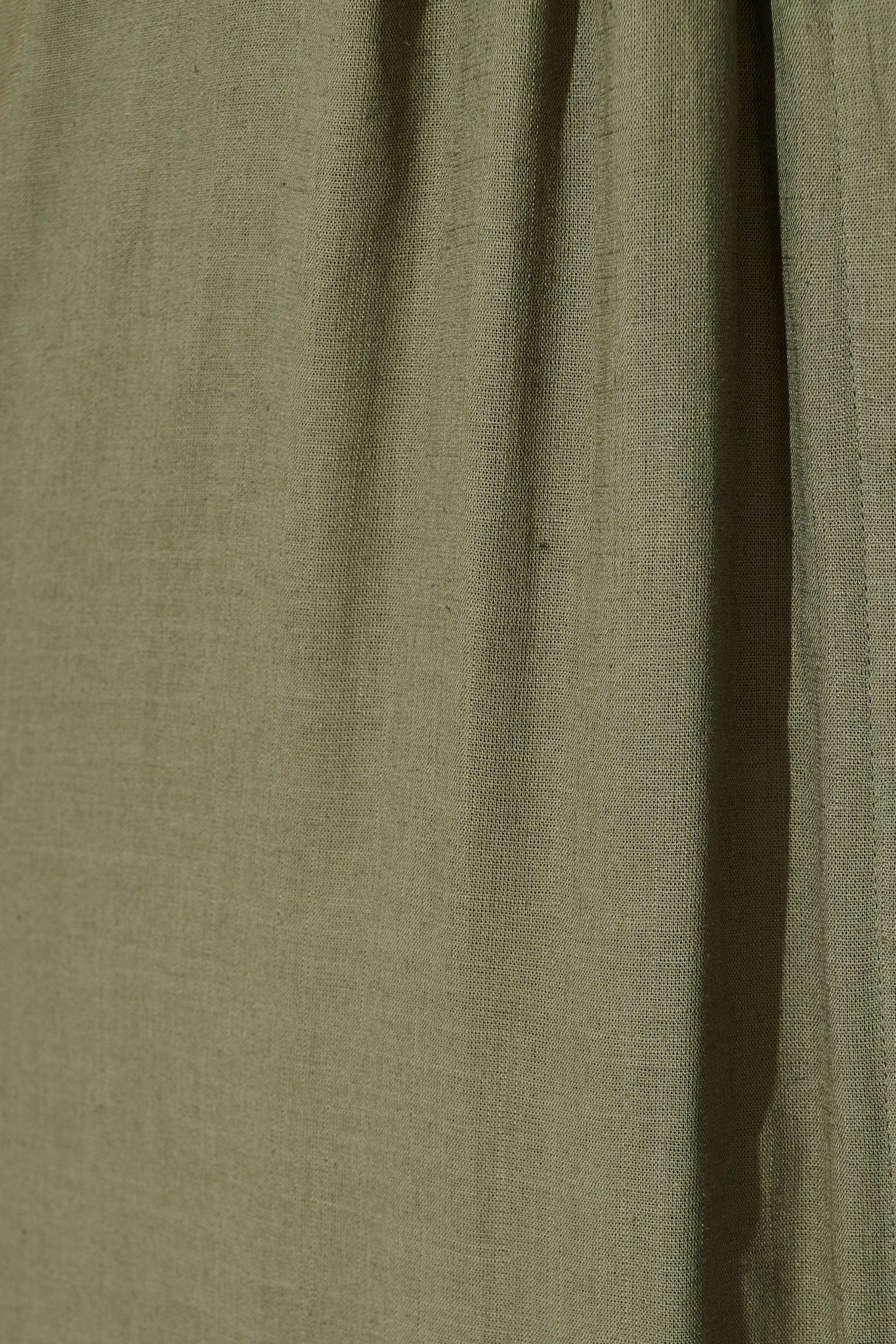 Imari Midi Dress in Khaki Linen Blend - Image 6