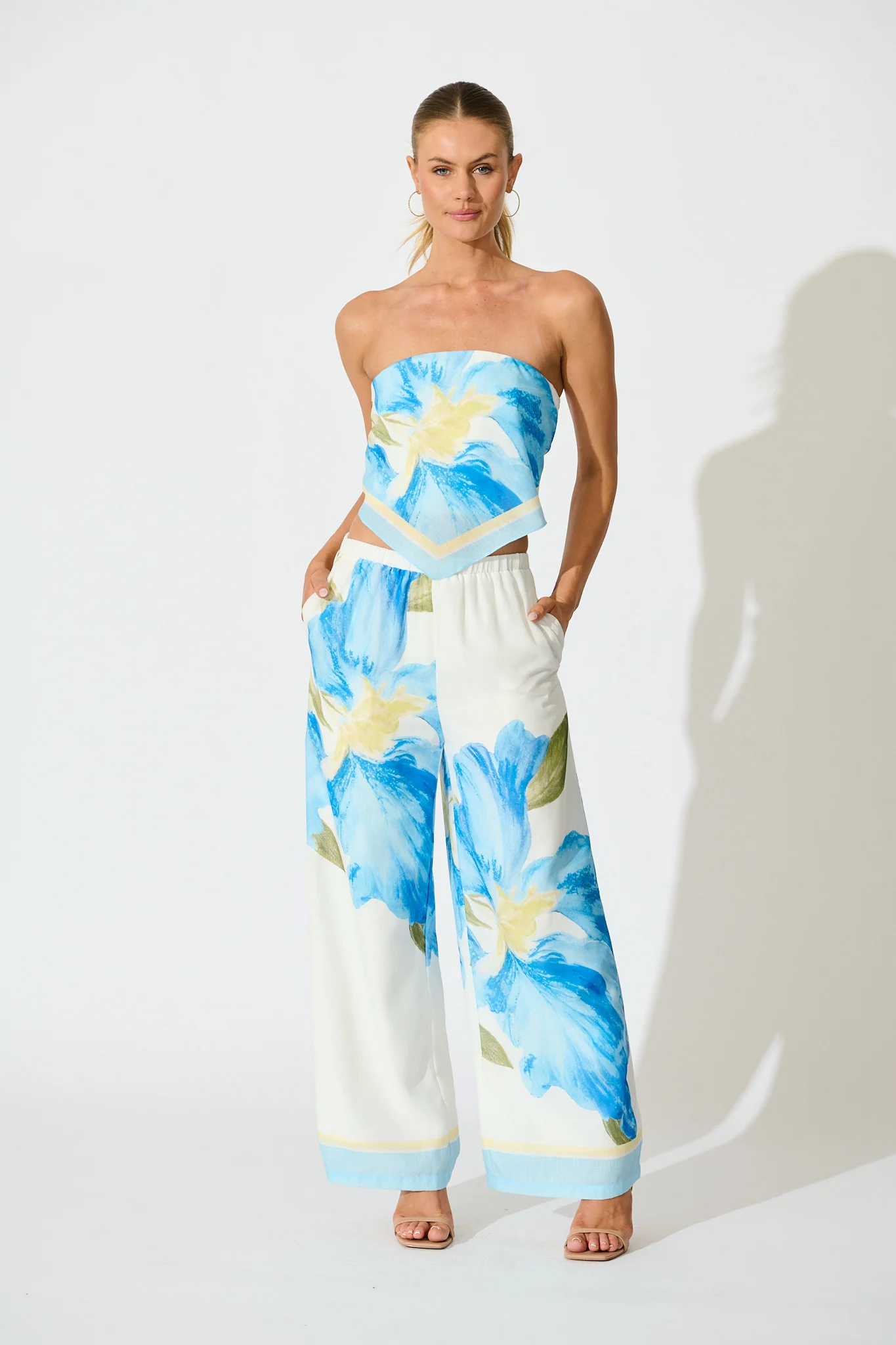 Isolde Pant in Blue Floral - Image 7