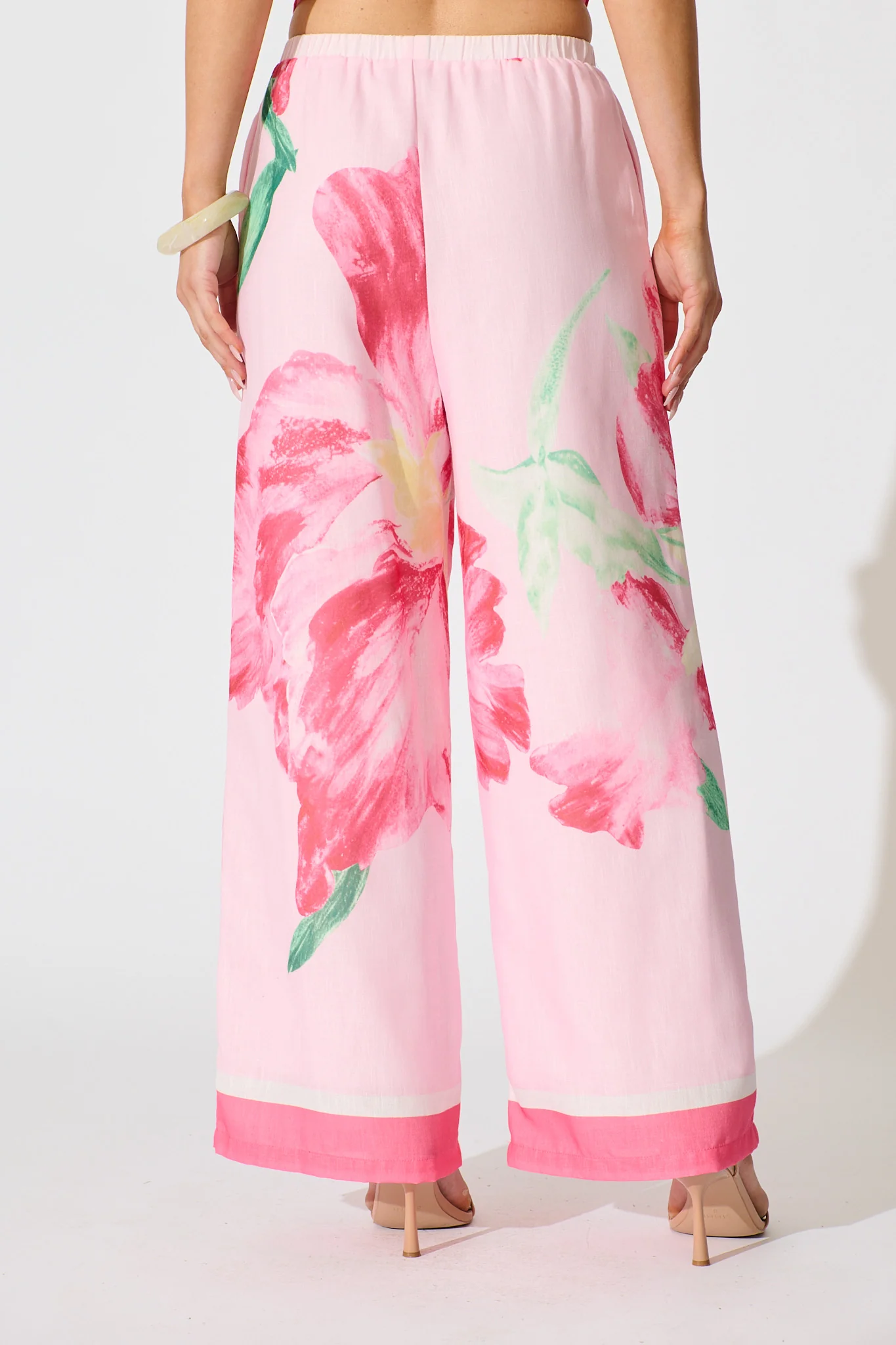 Isolde Pant in Pink Floral - Image 3