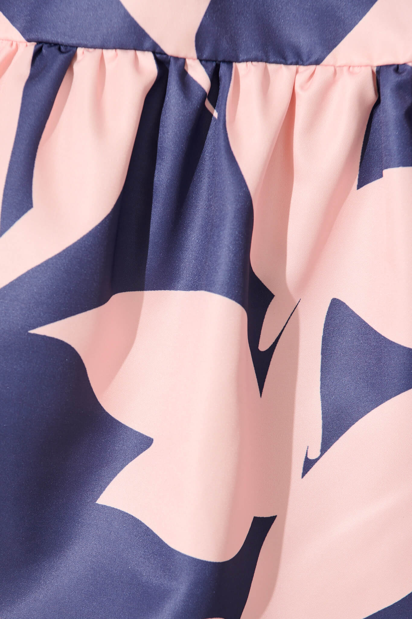 Janae Shirt Dress In Blue with Blush Print - Image 10