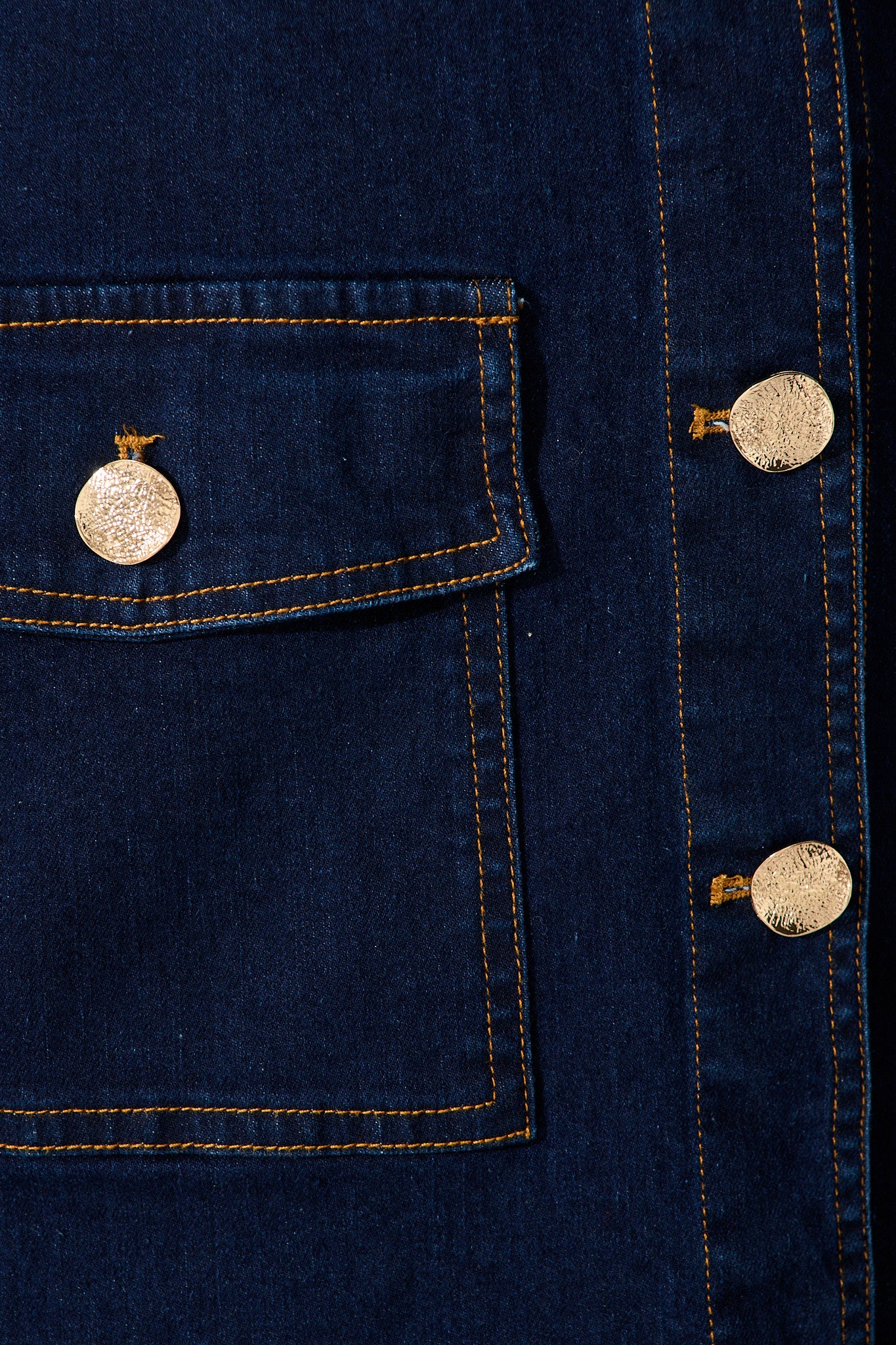 Jayden Jacket in Dark Blue Denim - Image 7