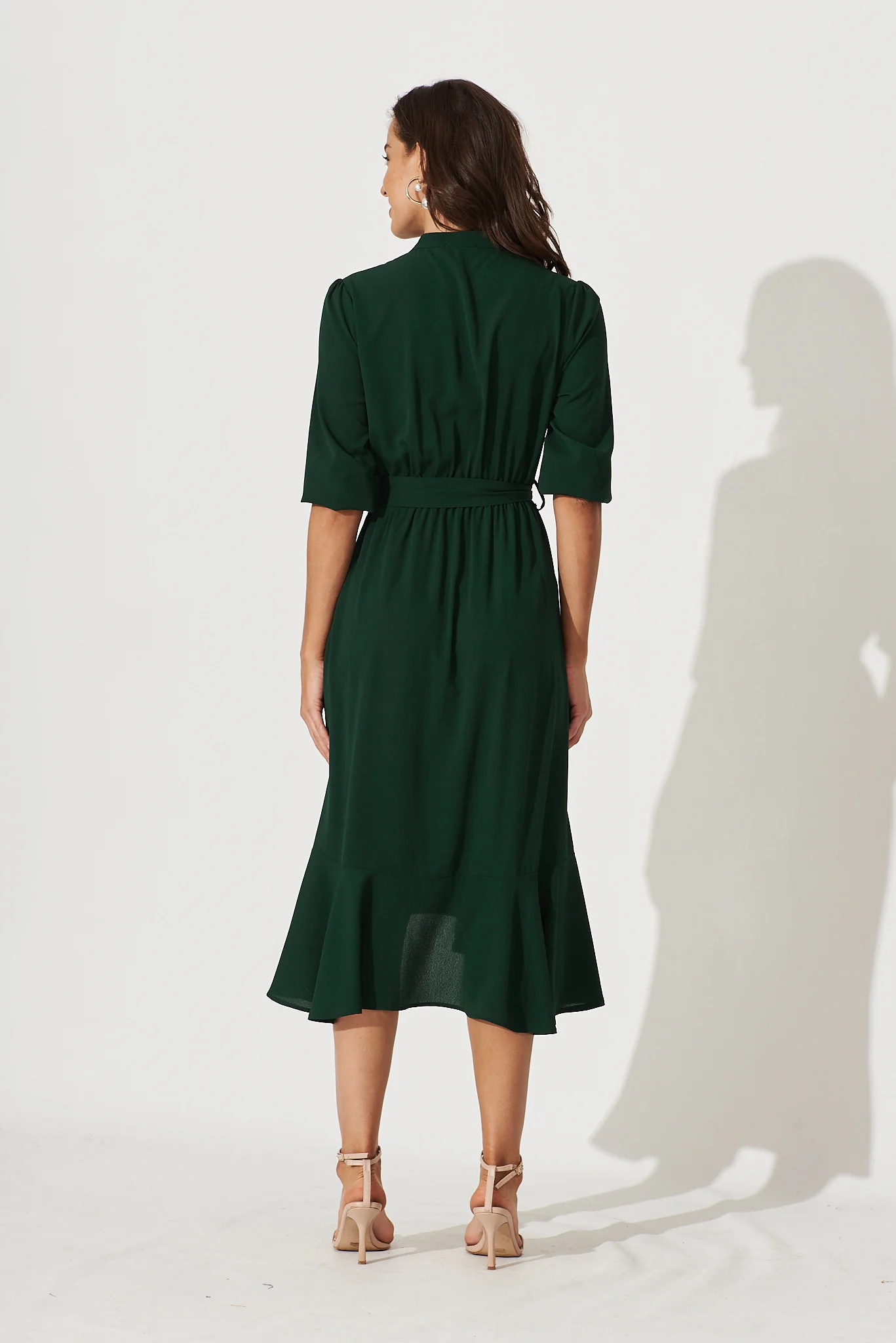 Jemimah Midi Dress In Emerald - Image 4