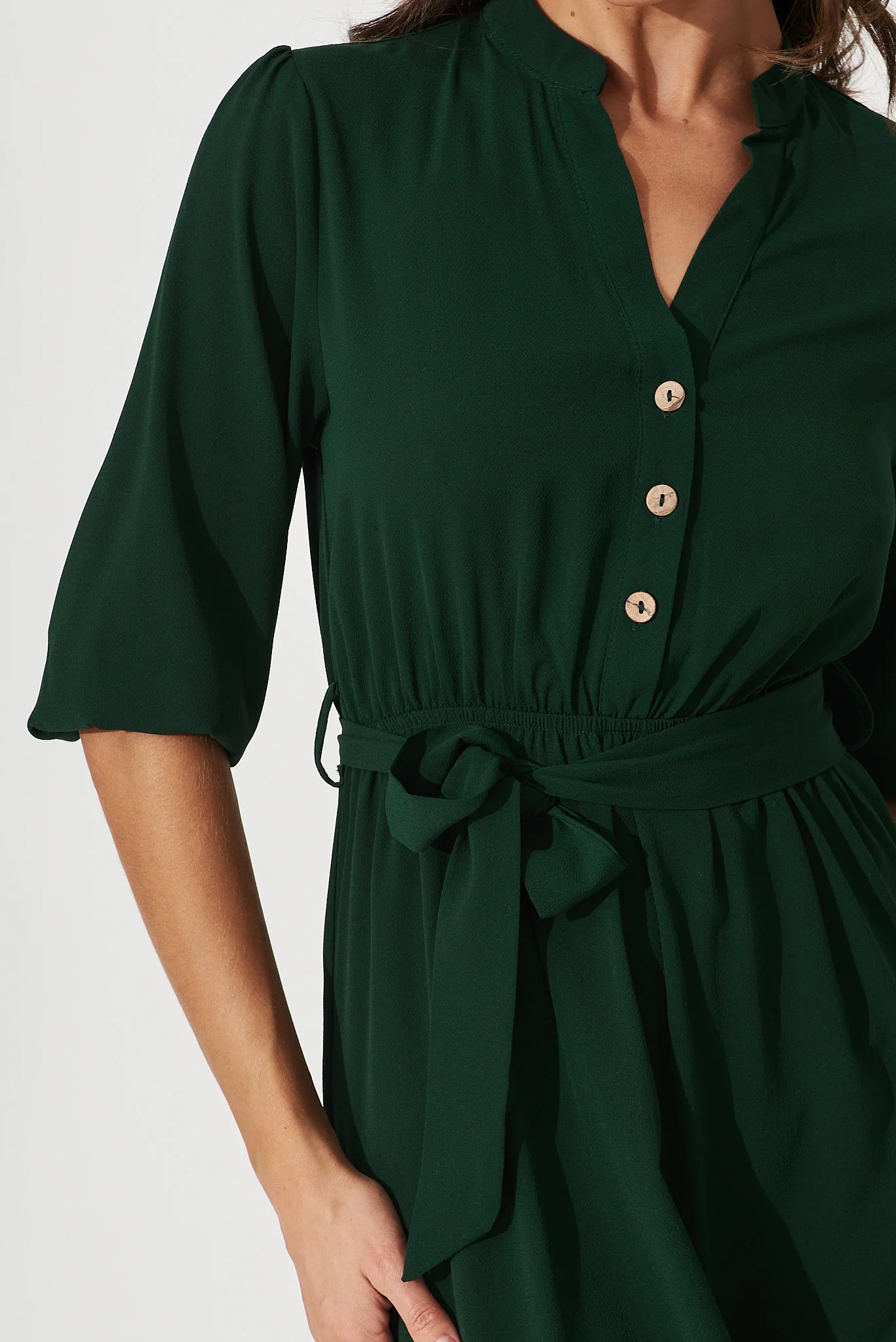 Jemimah Midi Dress In Emerald - Image 5