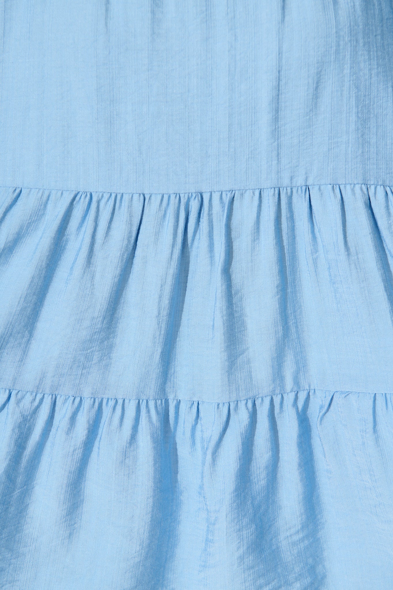 Jemma Off Shoulder Top in Light Blue Linen Blend - Image 6