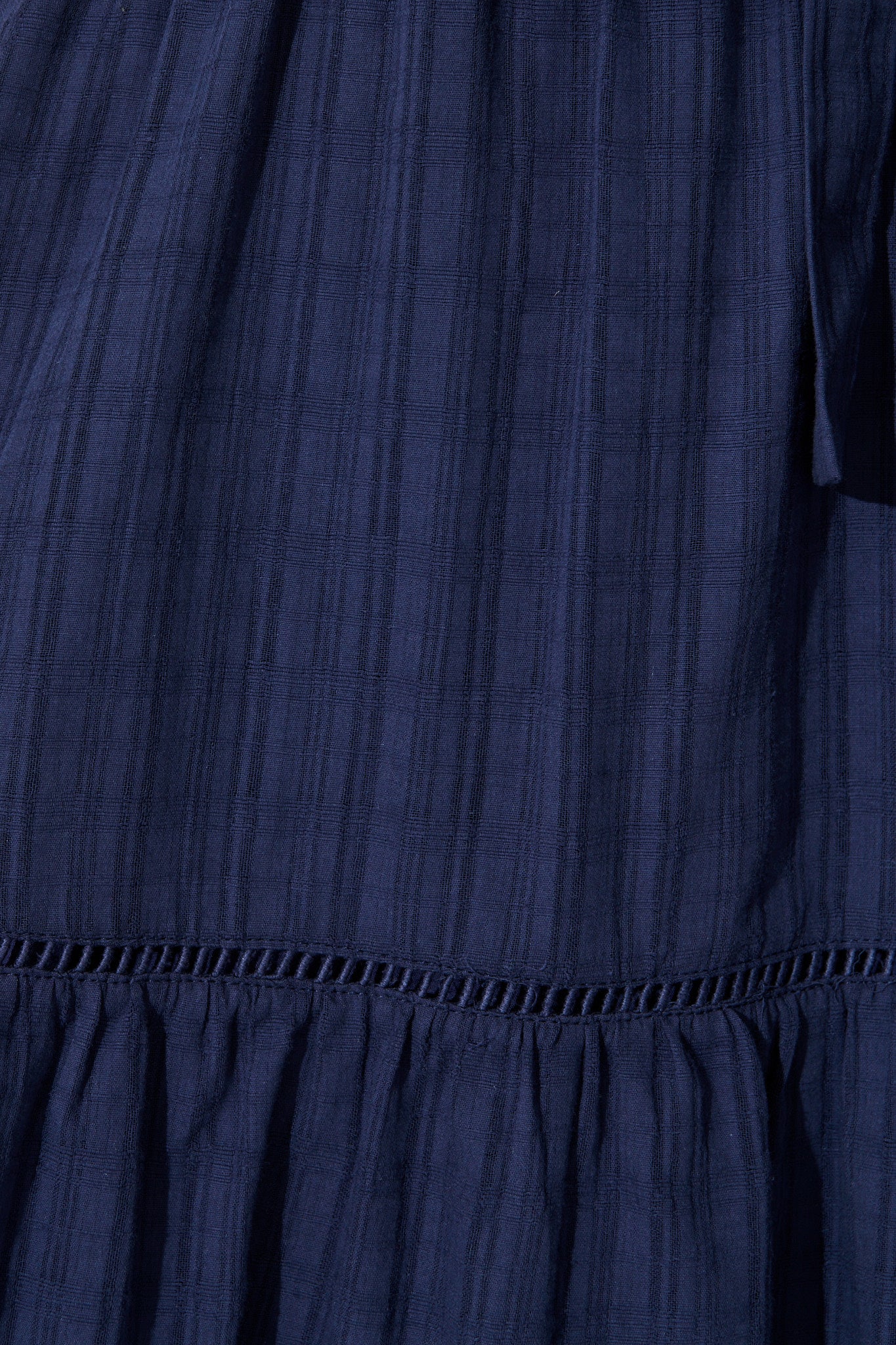Jessalyn Dress In Navy Cotton - Image 6