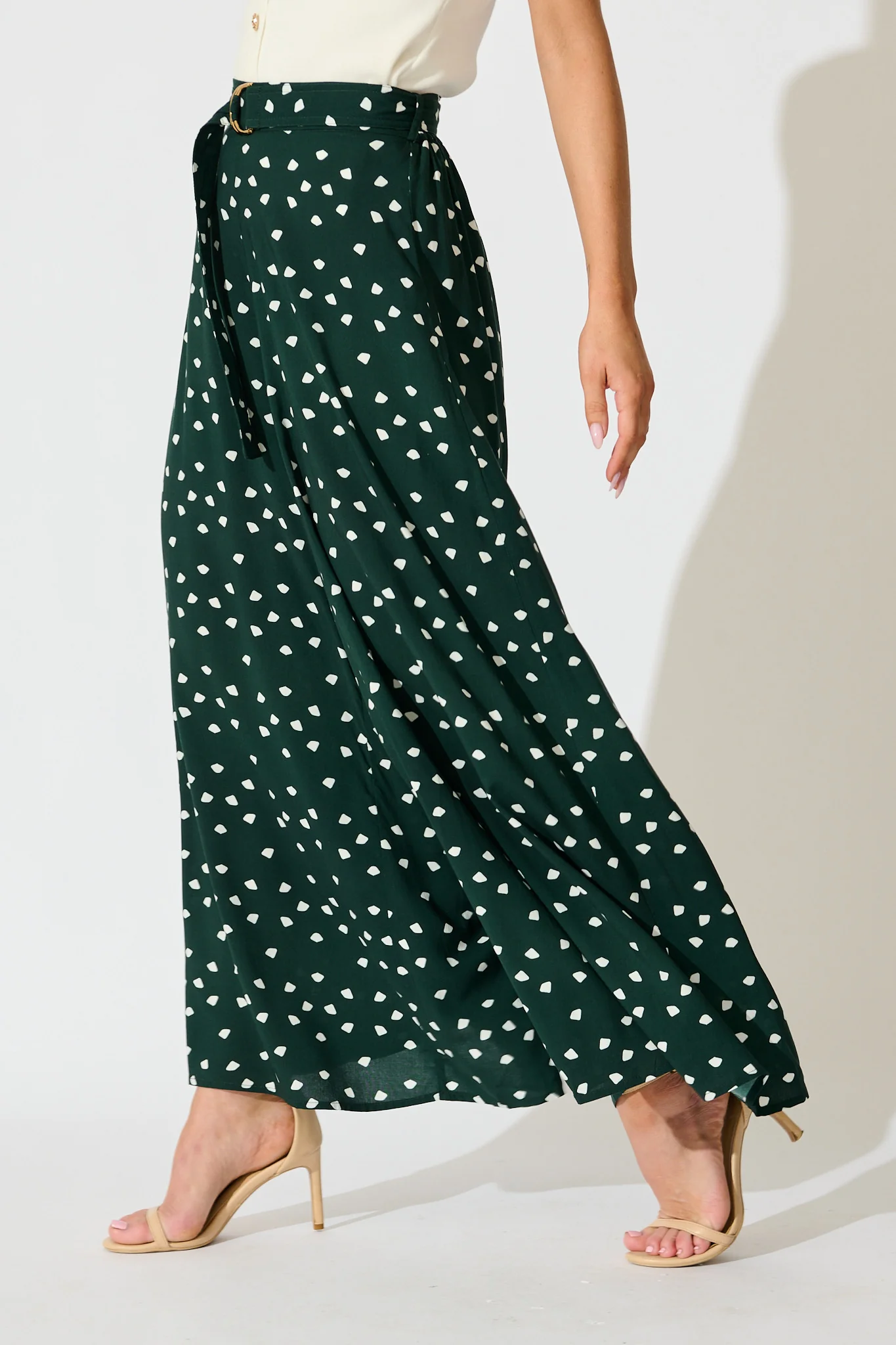 Jewel Mist Pant in Emerald with White Speckle - Image 2