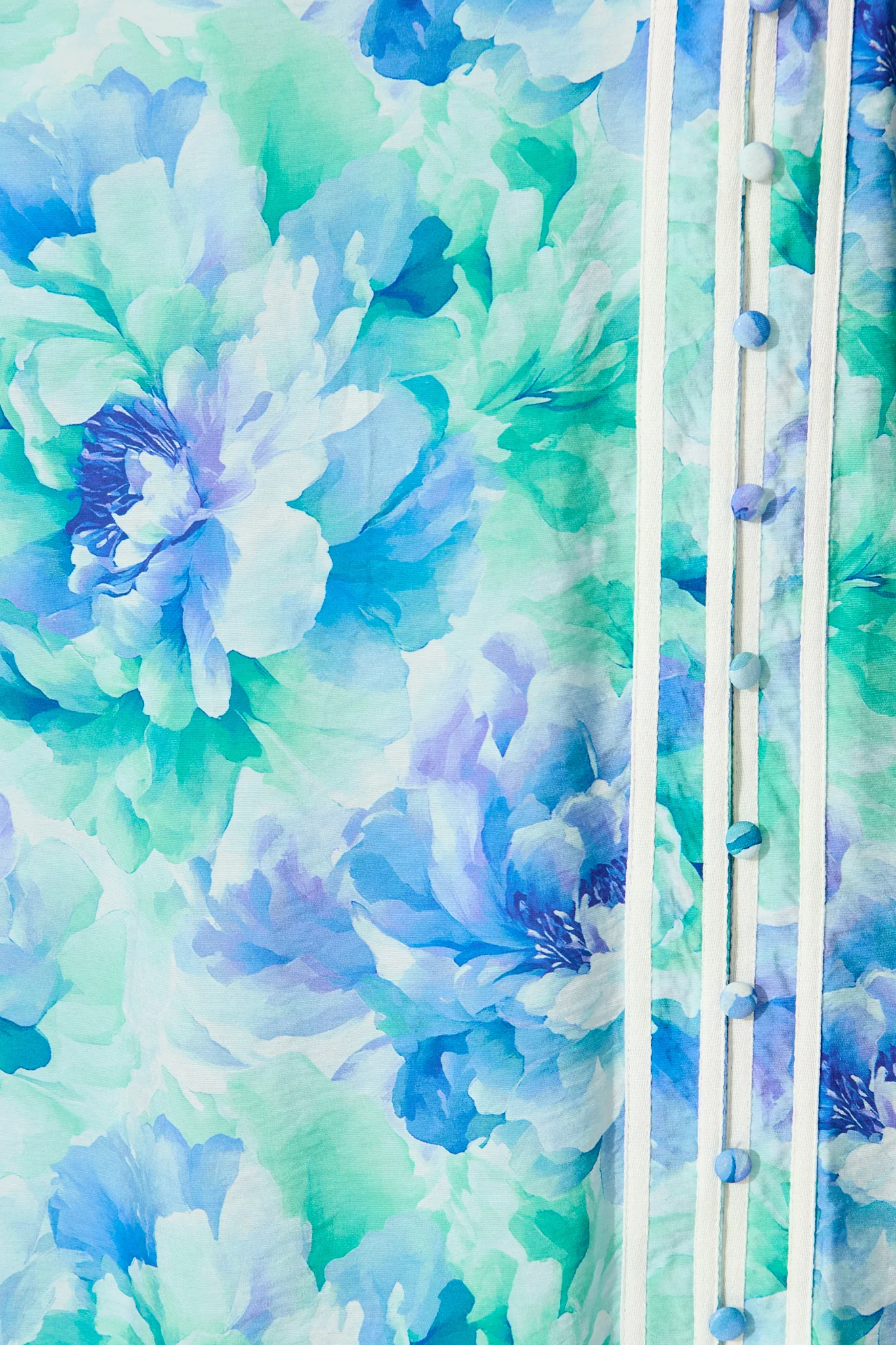 Jovanni Midi Dress in Blue Floral - Image 6