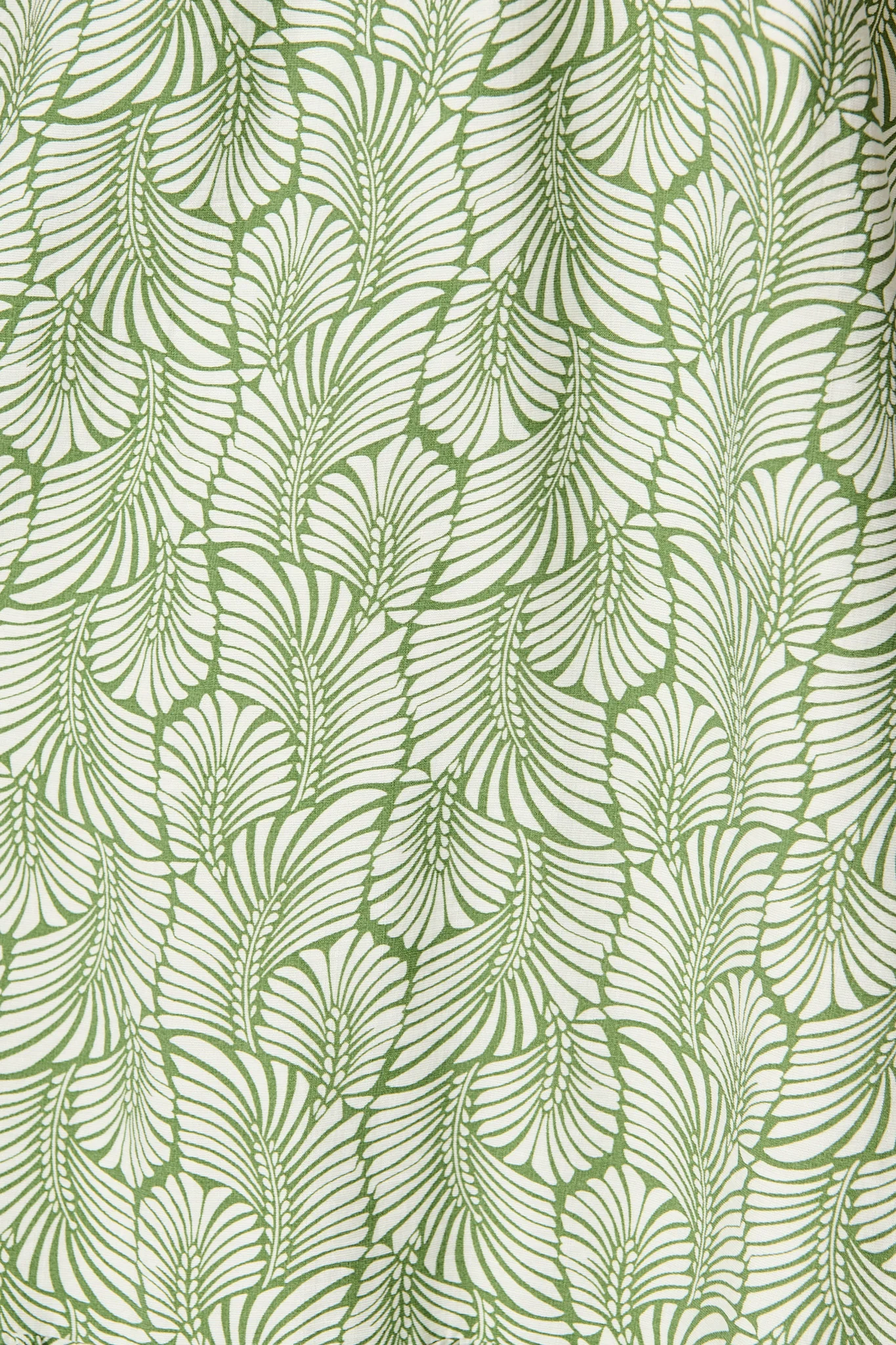 Kammy Midi Dress in Green Leaf Print - Image 6