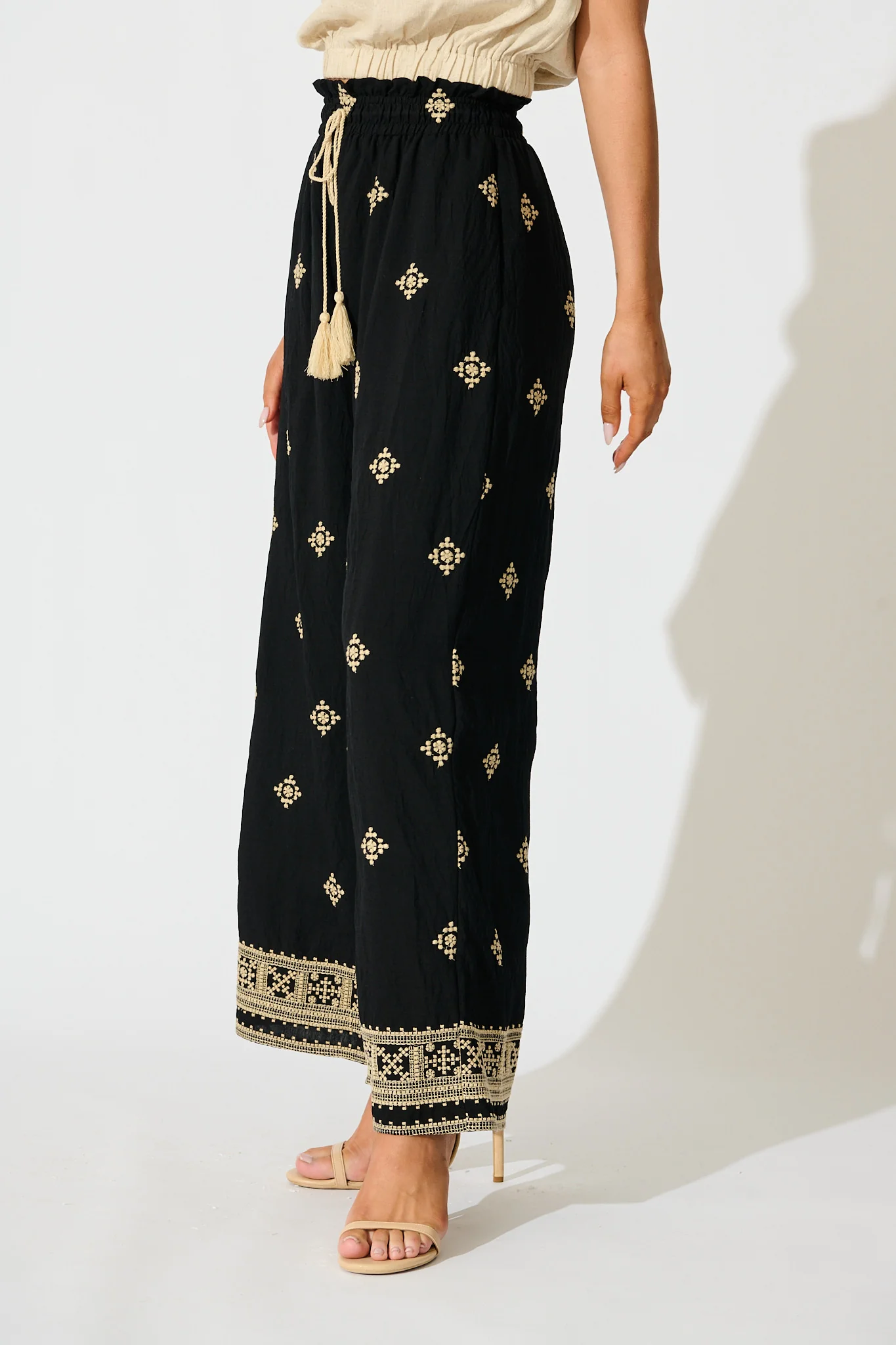 Katana Pant in Black Embroidery - Image 2