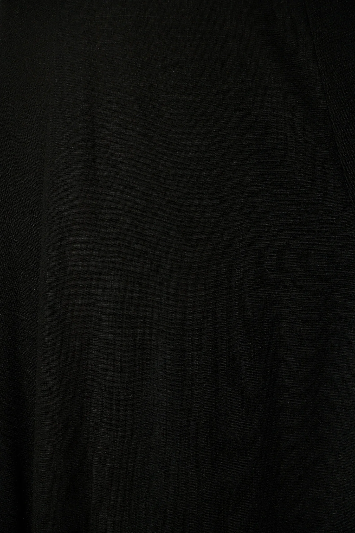 Kerra Maxi Dress in Black Cotton Linen Blend - Image 6