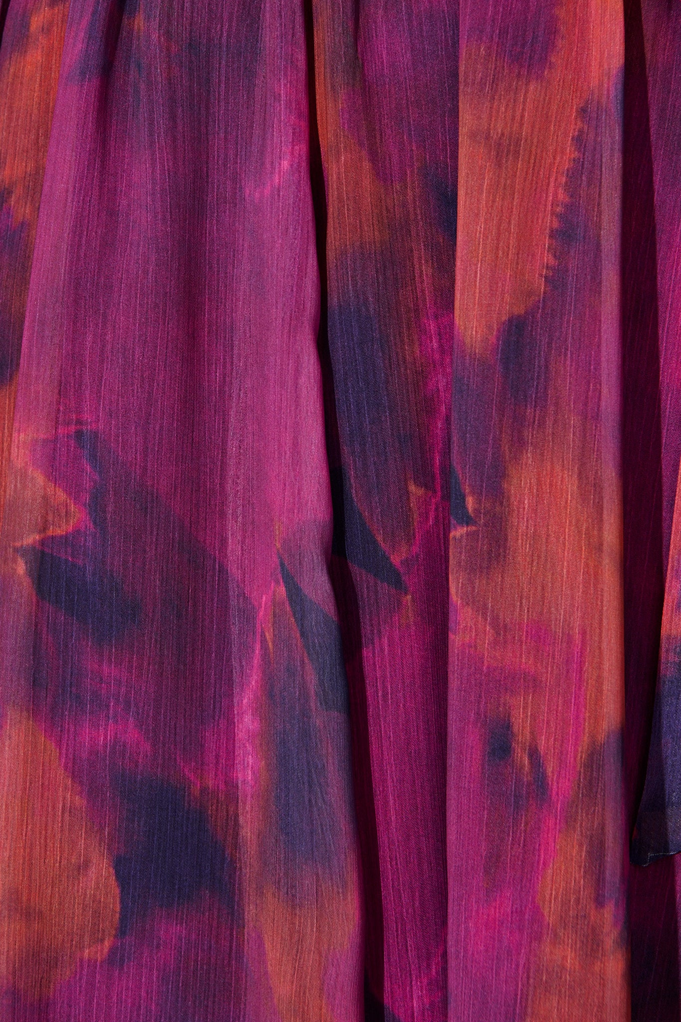 Kiss Me Halter Neck Maxi Dress in Purple Watercolour Chiffon - Image 6