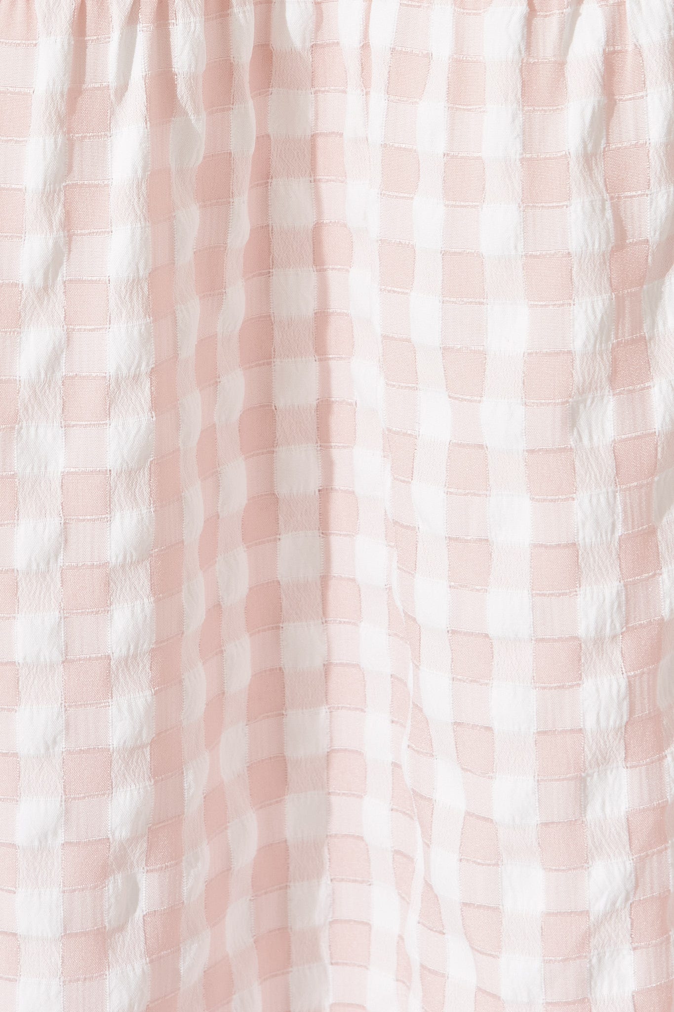 Kristen Midi Smock Dress In Blush Gingham - Image 6