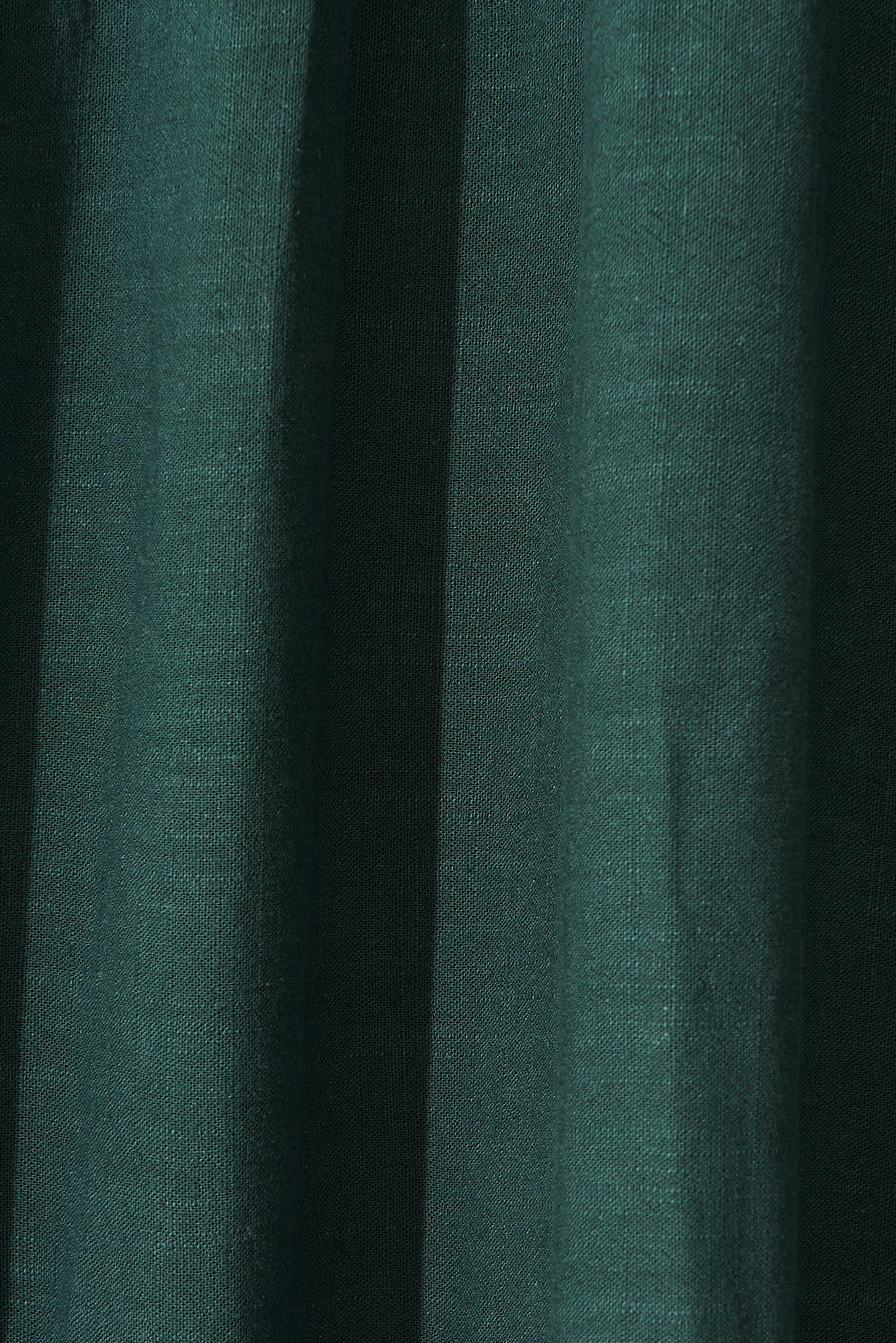 Kristen Midi Smock Dress In Green Linen Blend - Image 7
