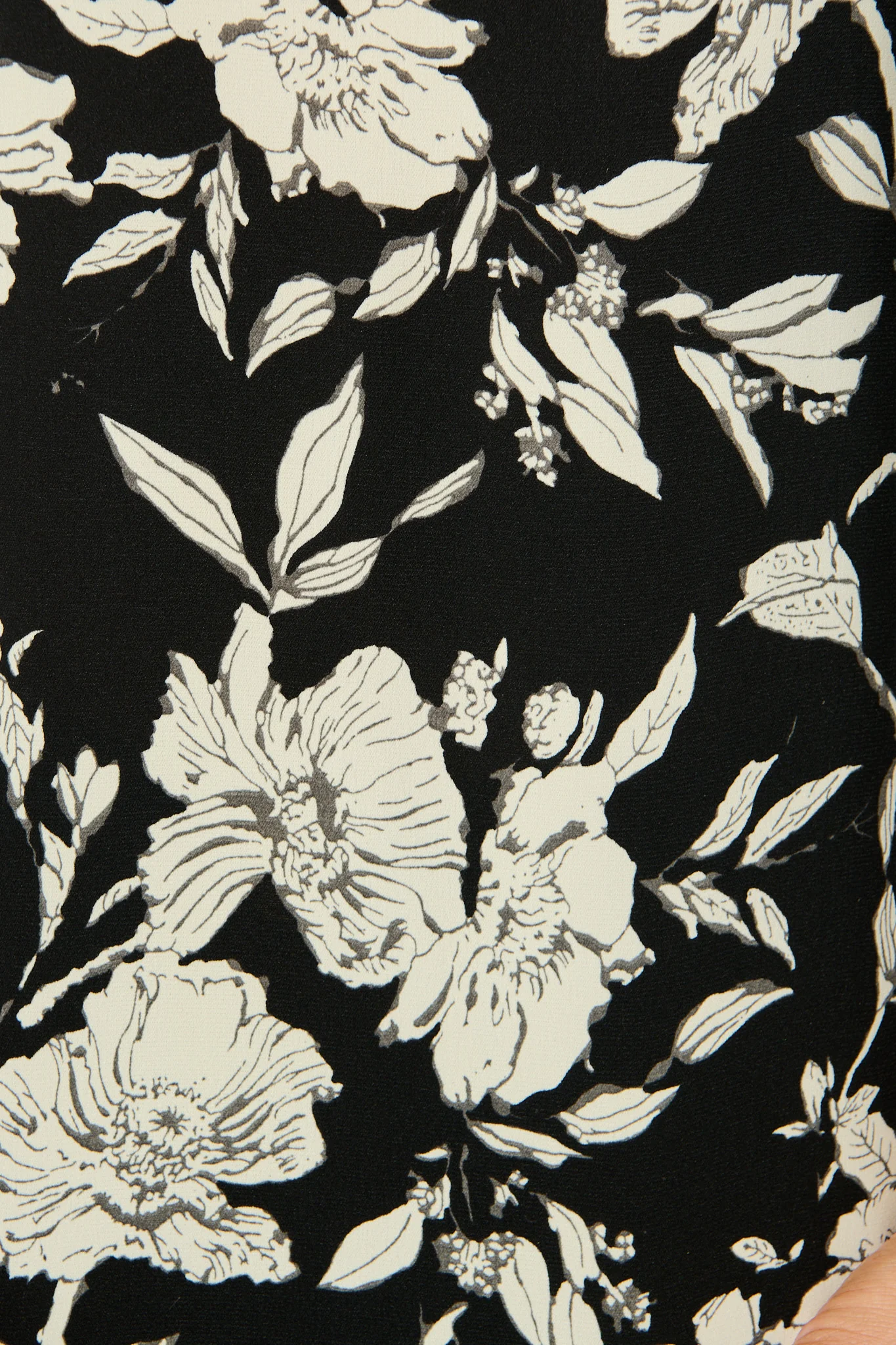 Kylie Top in Black with White Floral - Image 6