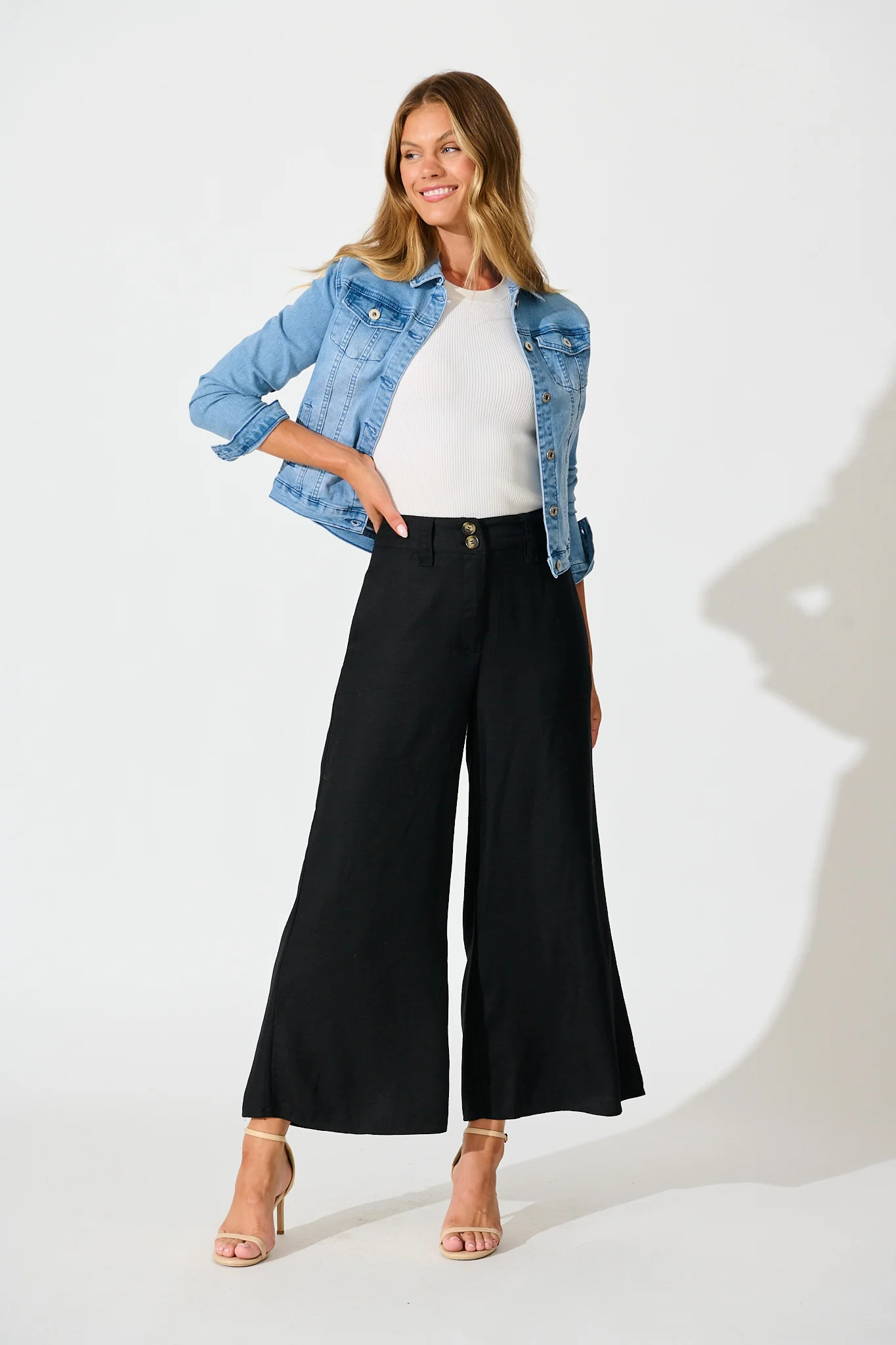 Legacy Pant in Black Linen Blend - Image 4
