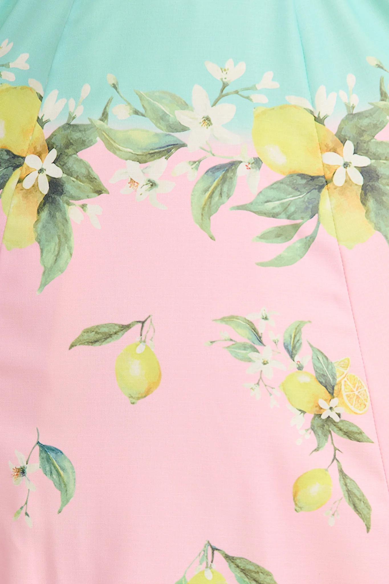Lemon Whisper Long Sundress in Pink with Lemon Linen Blend - Image 11