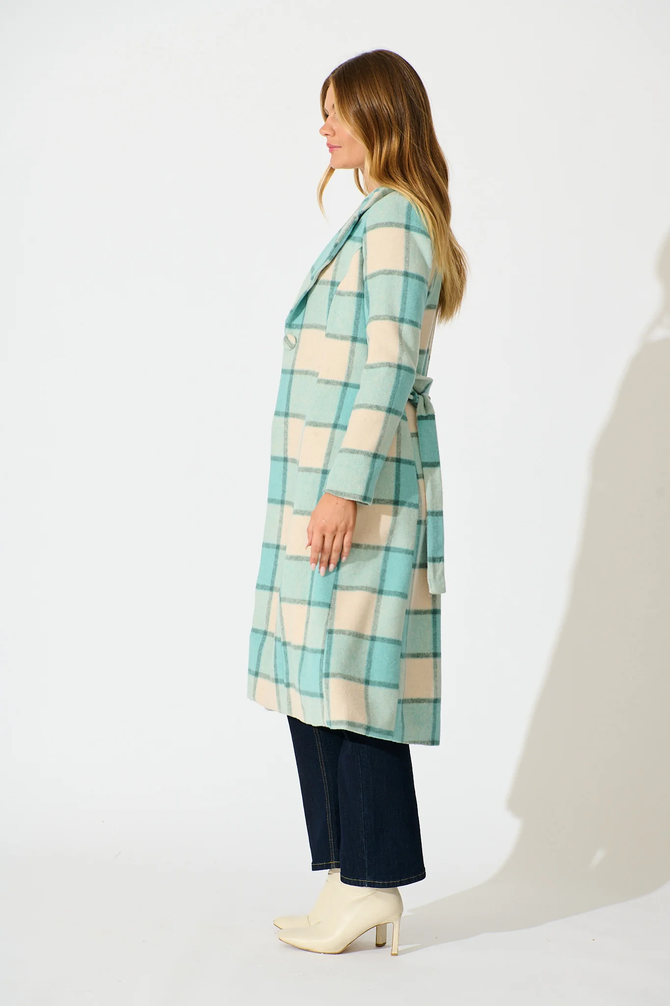 Lexington Coat in Blue Check - Image 3