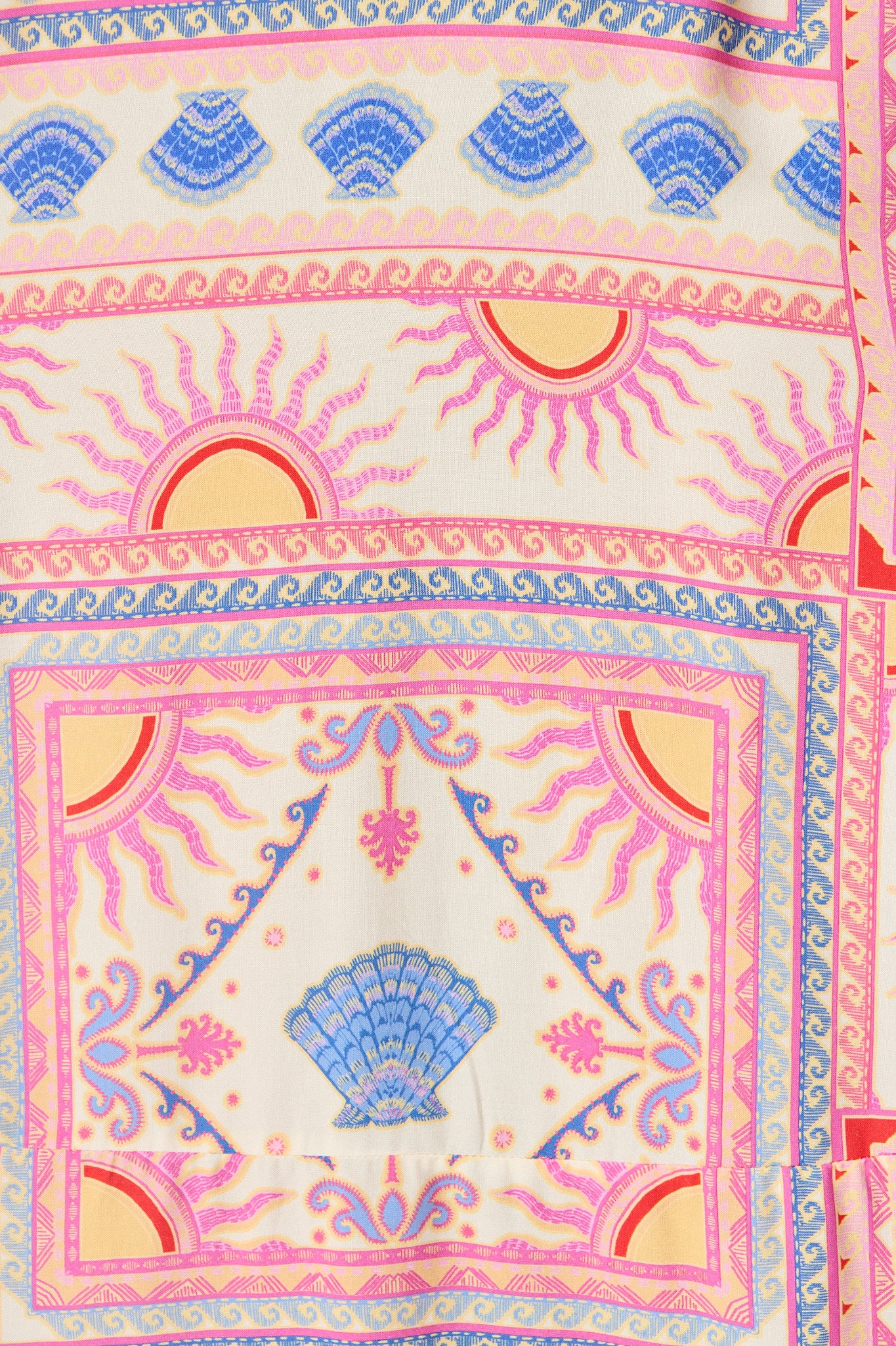 Leya Midi Sundress in Pink Tile Print - Image 6