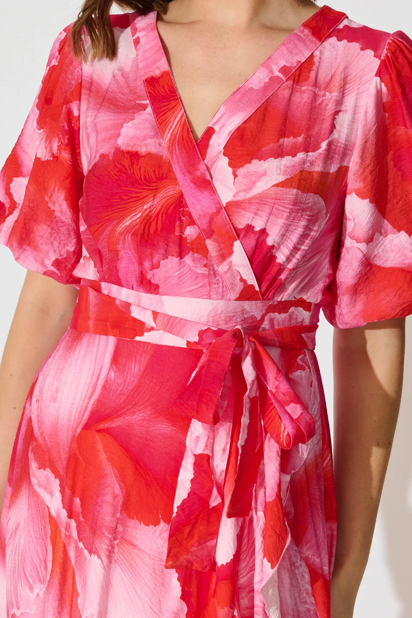 Lois Maxi Dress in Pink Watercolour Floral - Image 5
