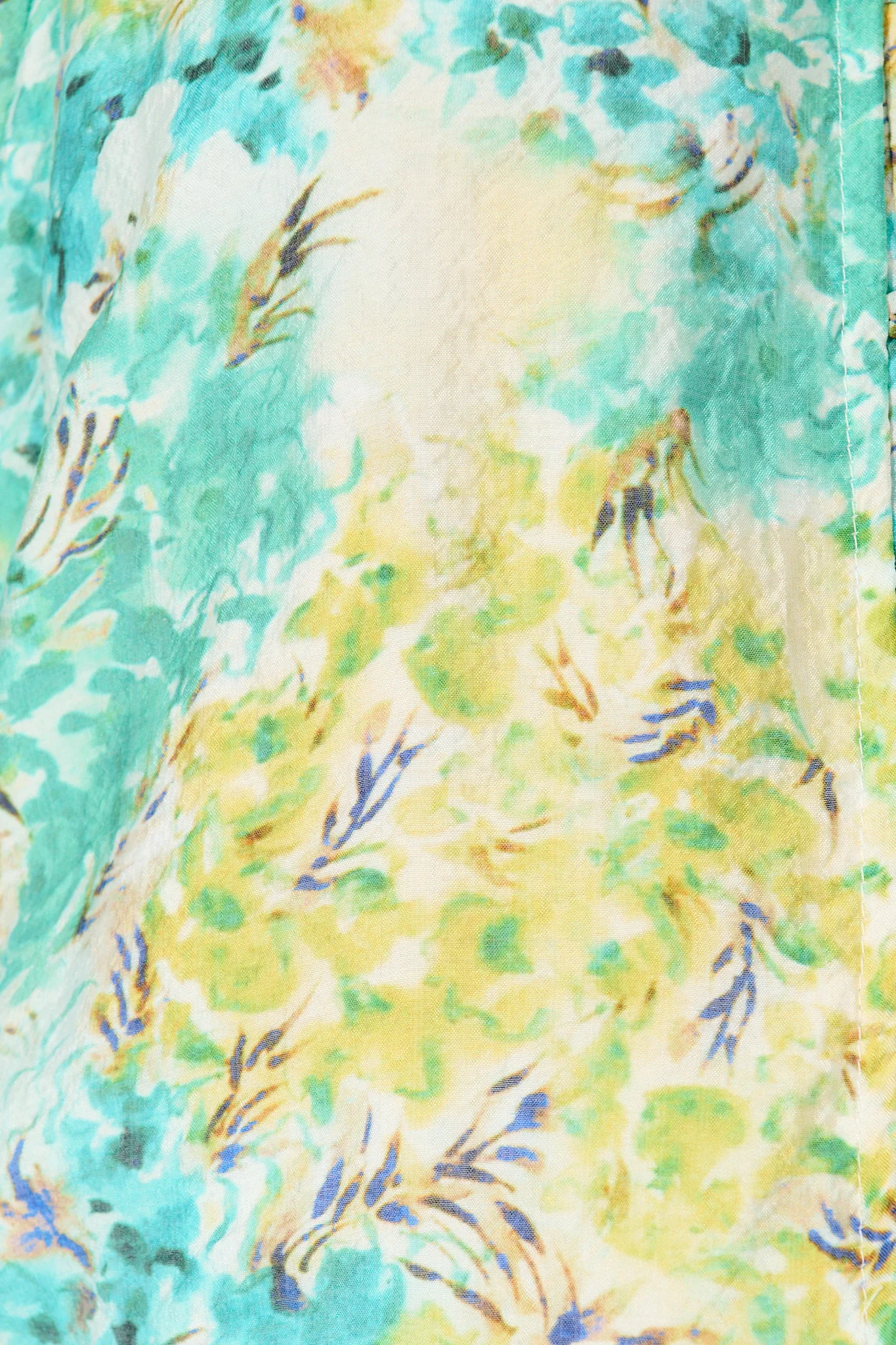 Lombard Top in Blue and Green Floral - Image 7