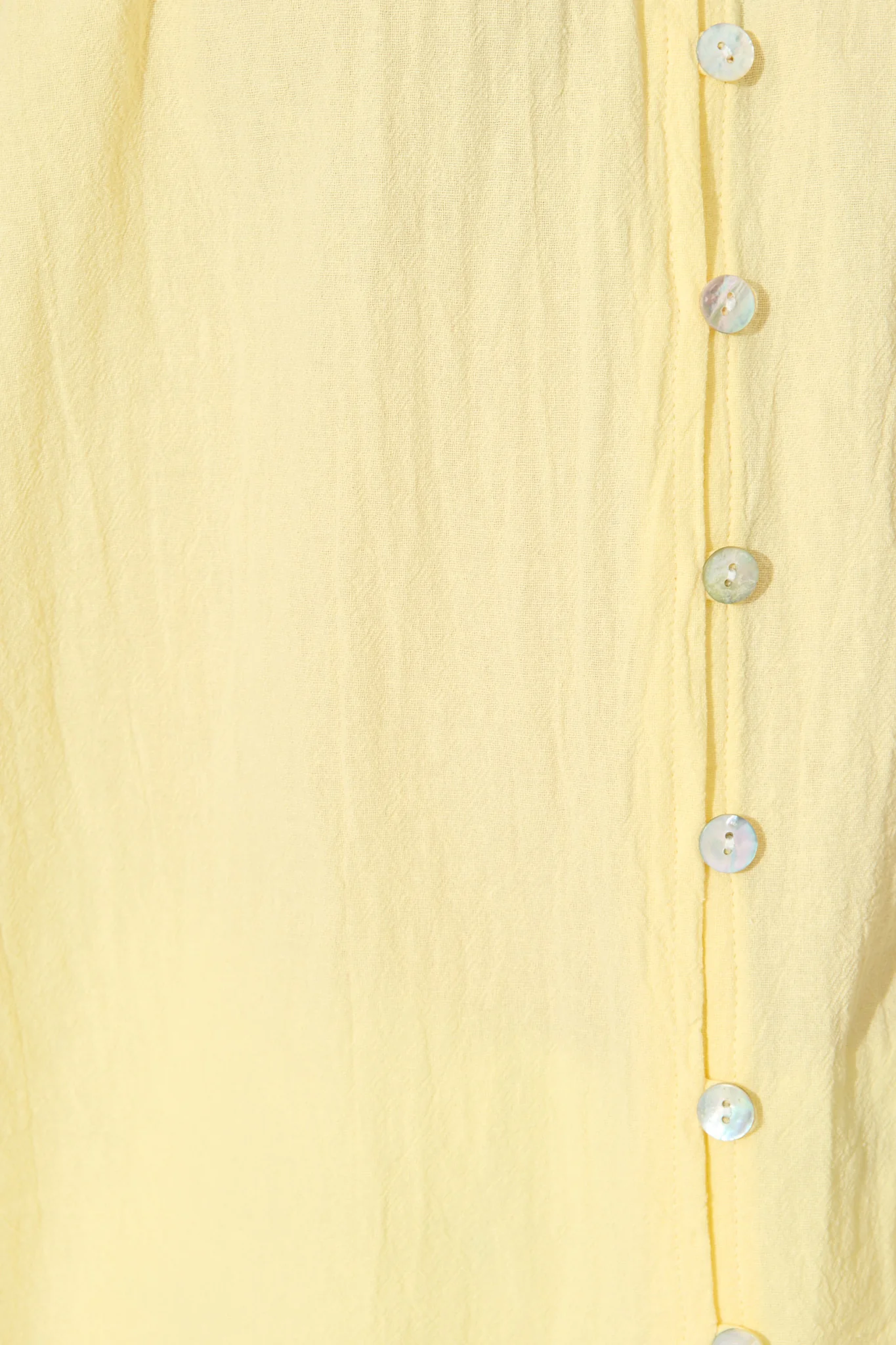 Lombard Top in Butter Yellow Cotton Linen - Image 6