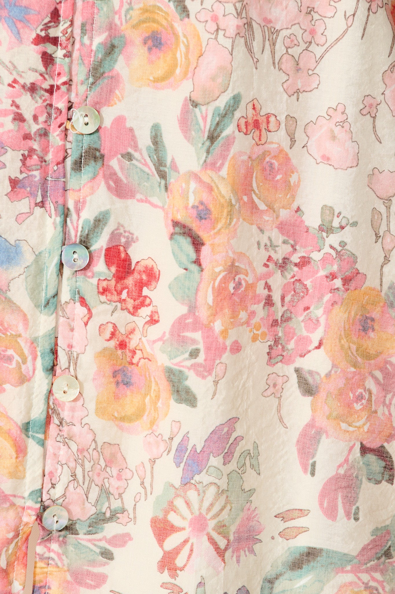 Lombard Top in Red and Multi Floral - Image 7