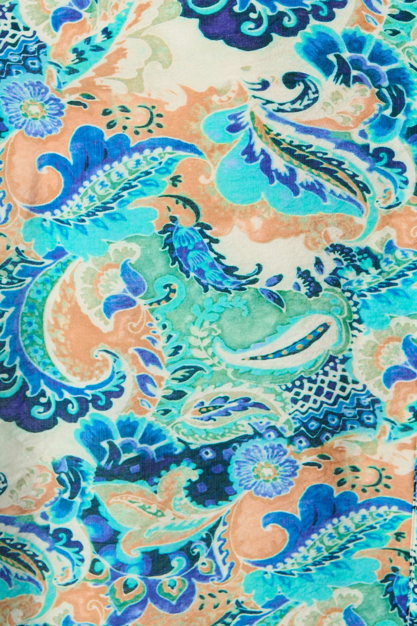 Lonnie Midi Dress in Green with Multi Print - Image 6