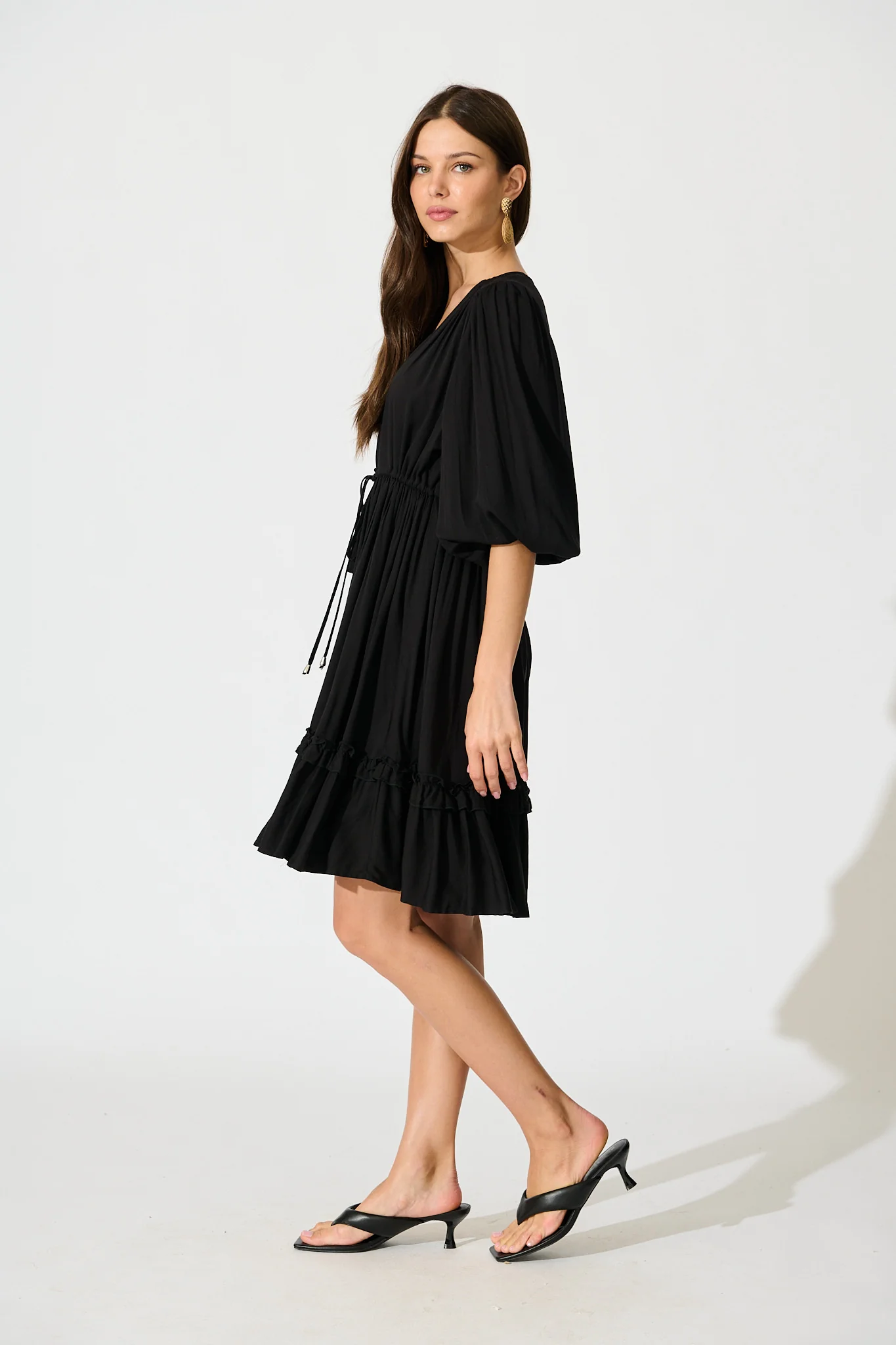 Lotty Dress in Black - Image 3