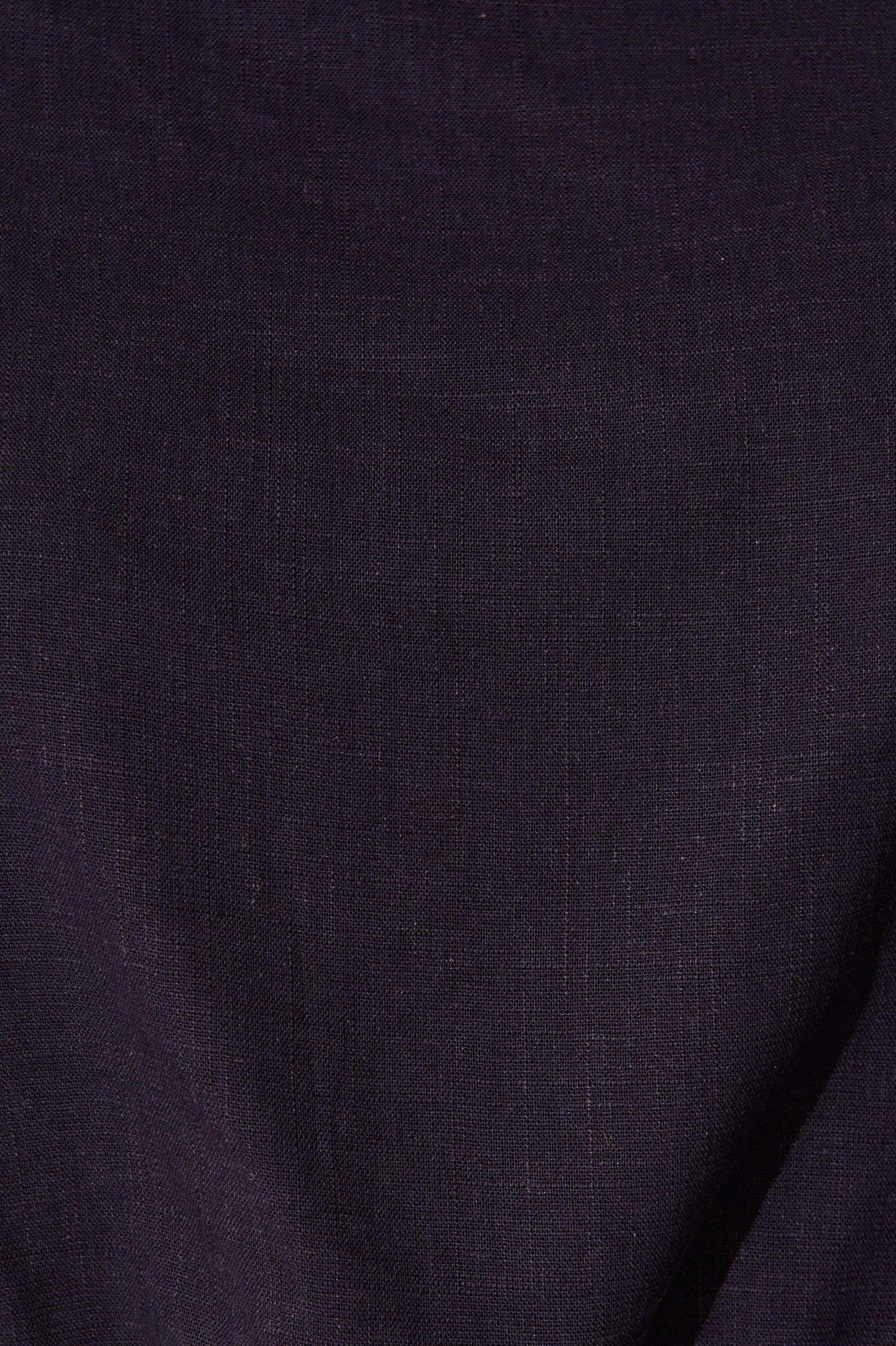 Lucille Off Shoulder Top In Navy Cotton Linen - Image 6