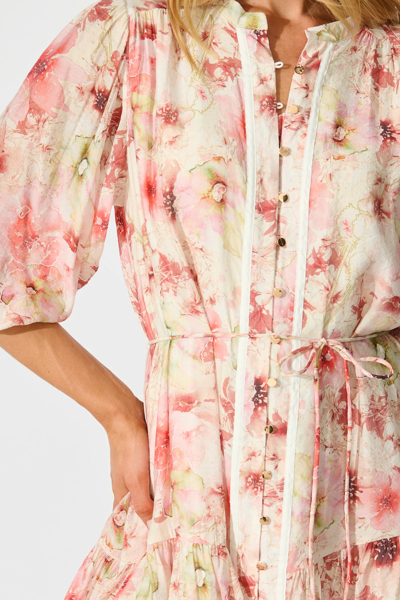 Lucinda Dress in Blush Floral - Image 5