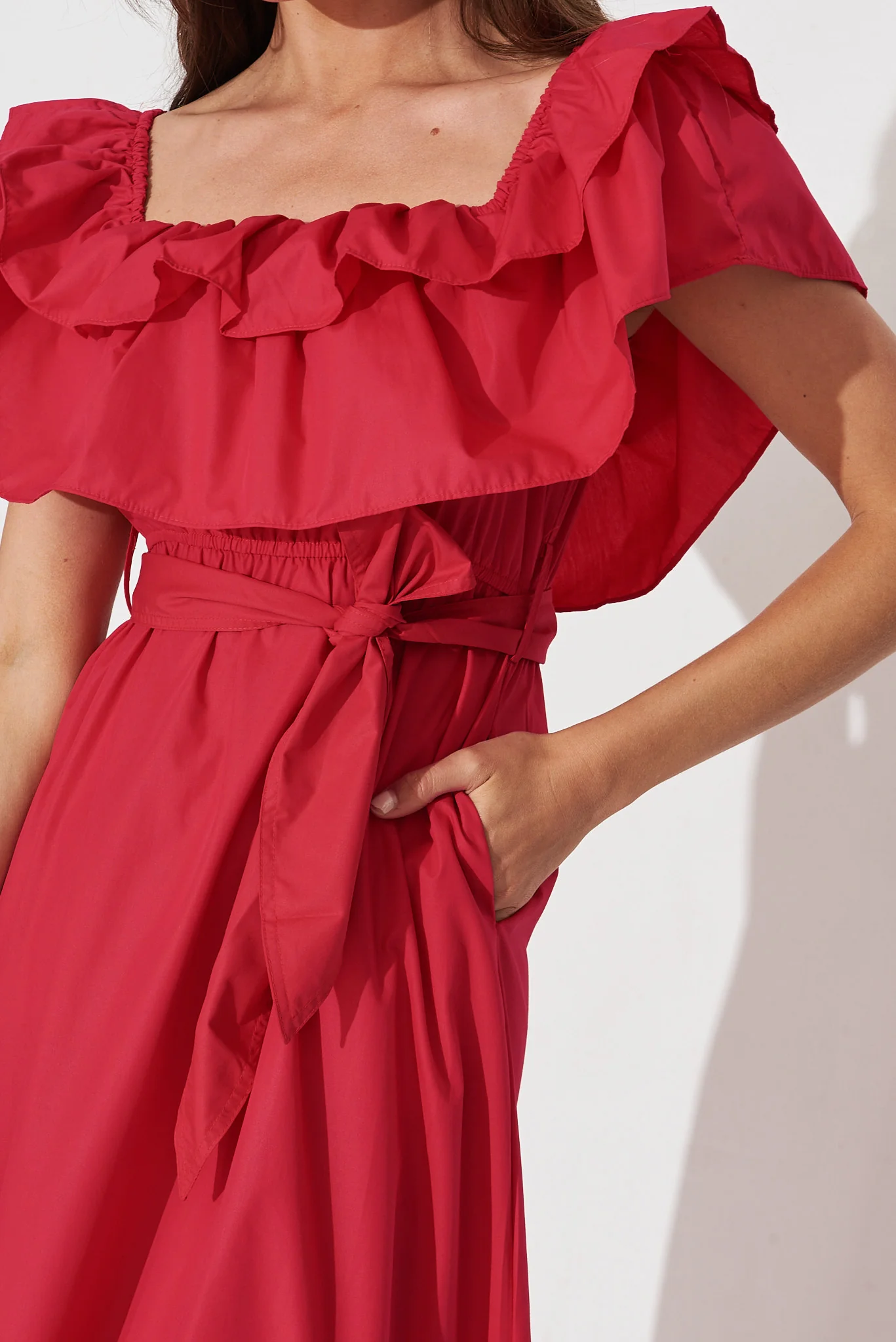 Lula Maxi Dress In Red - Image 11