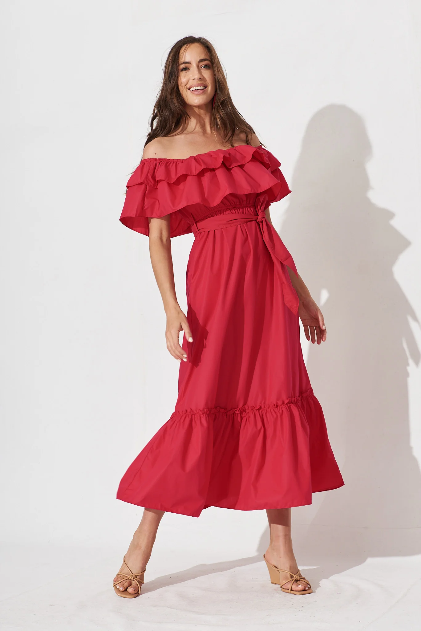 Lula Maxi Dress In Red - Image 6