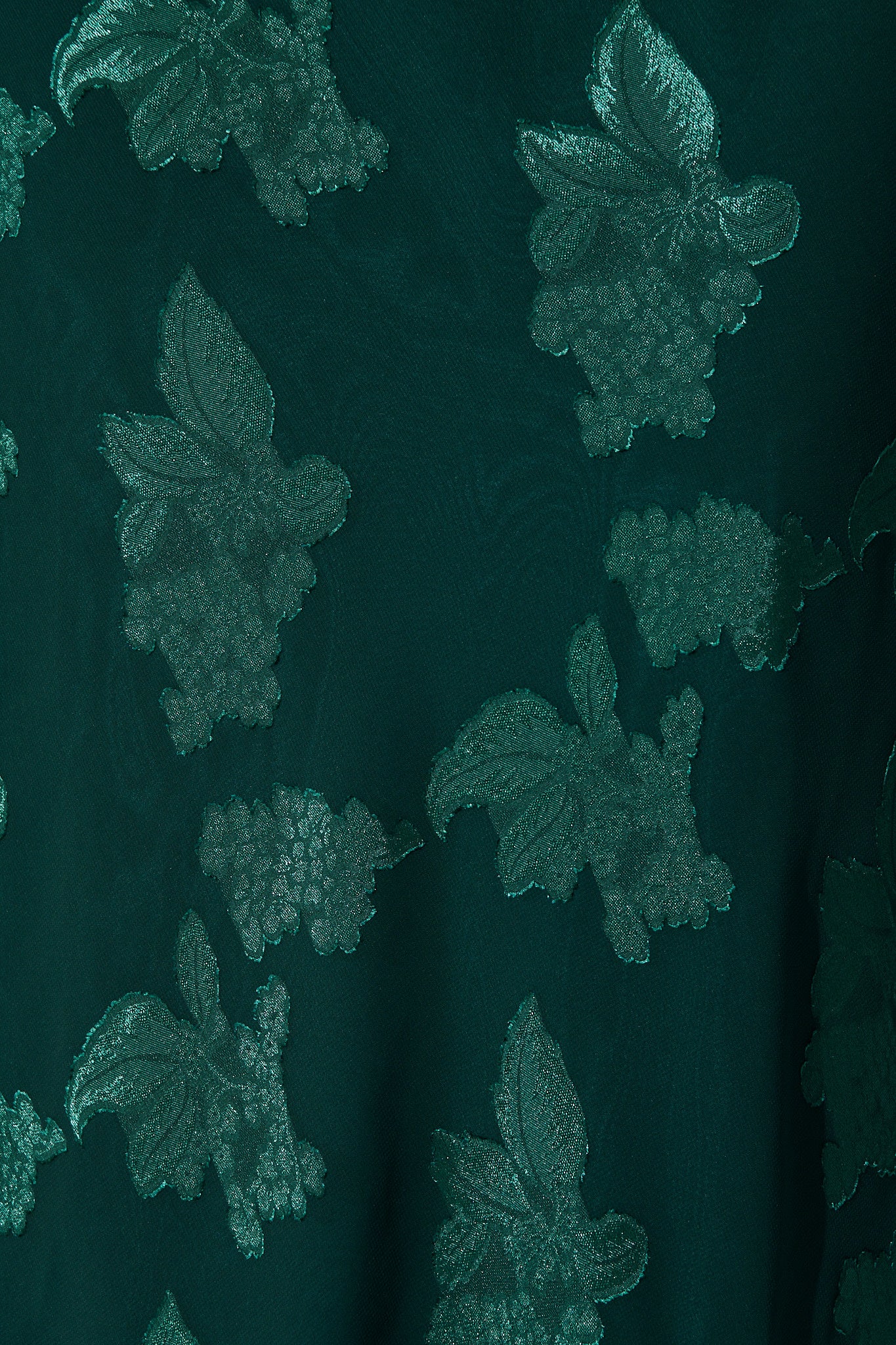 Lunar Romance Off Shoulder Maxi Dress in Emerald Burnout Chiffon - Image 9