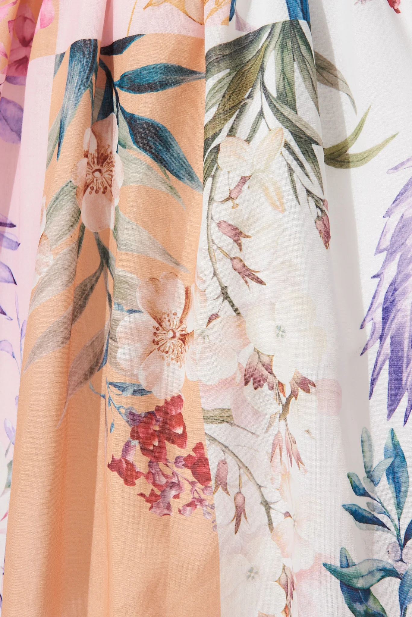Lynette Midi Dress In Rust Patch Floral - Image 10