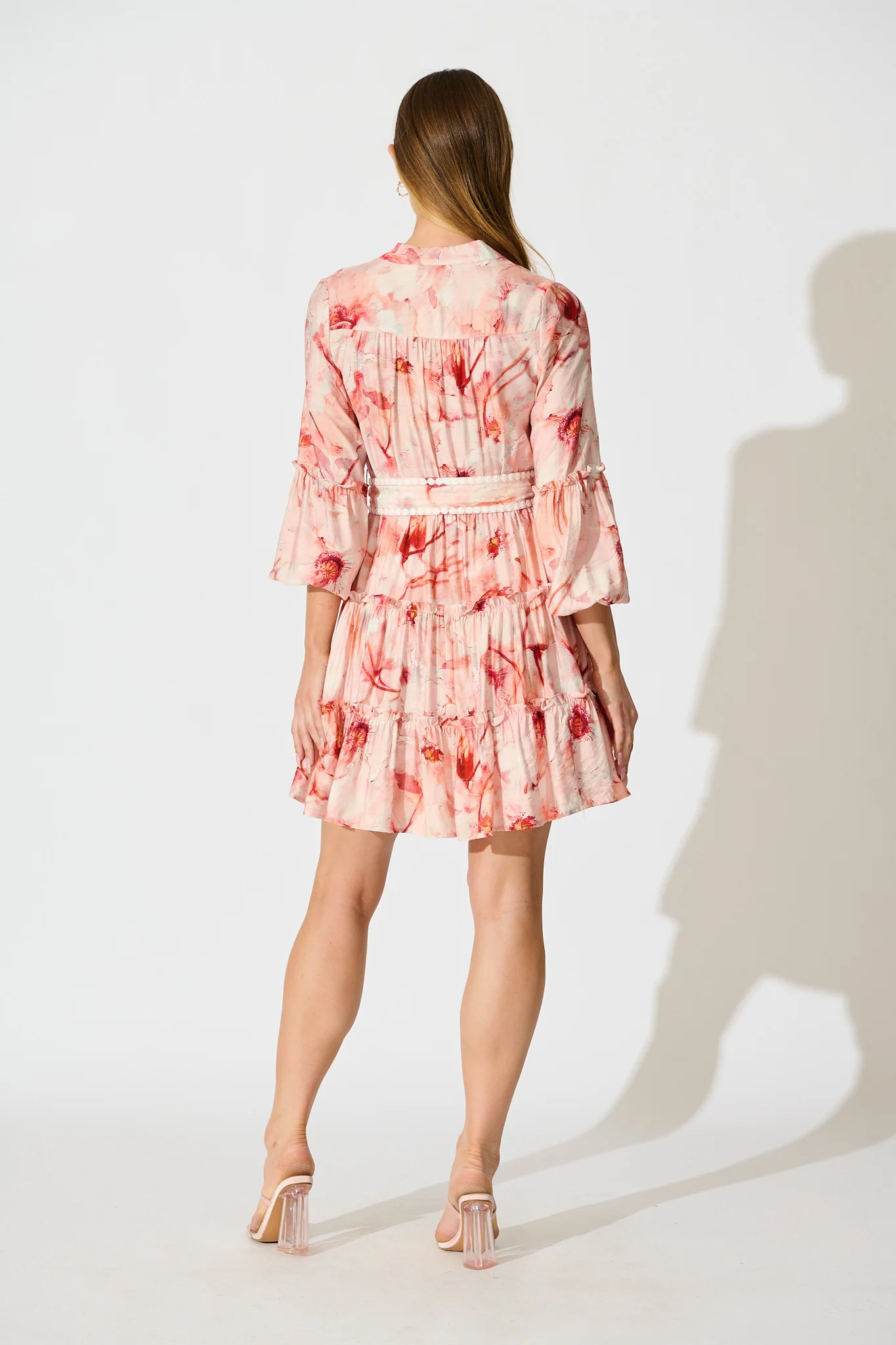 Mabel Dress in Pink Floral - Image 4